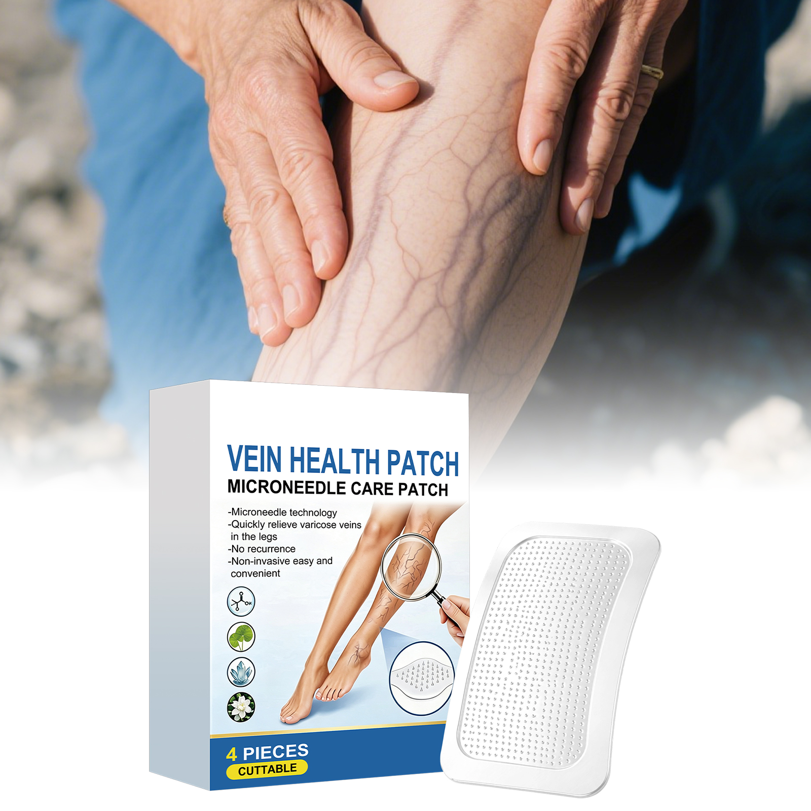 Leg Care Patch Moisturizing Hydrating Gentle Soft Skin Friendly Comfortable Body Daily Portable Leg Care