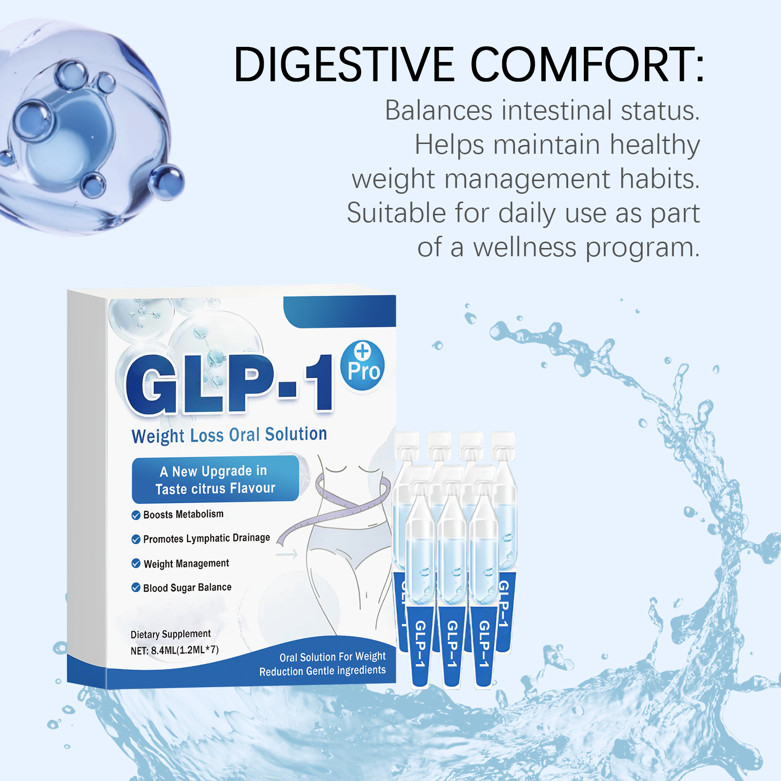 Body Care Drops Mild Ease Physical Intestinal Discomfort Boost Vitality Daily Nourish Body Liquid