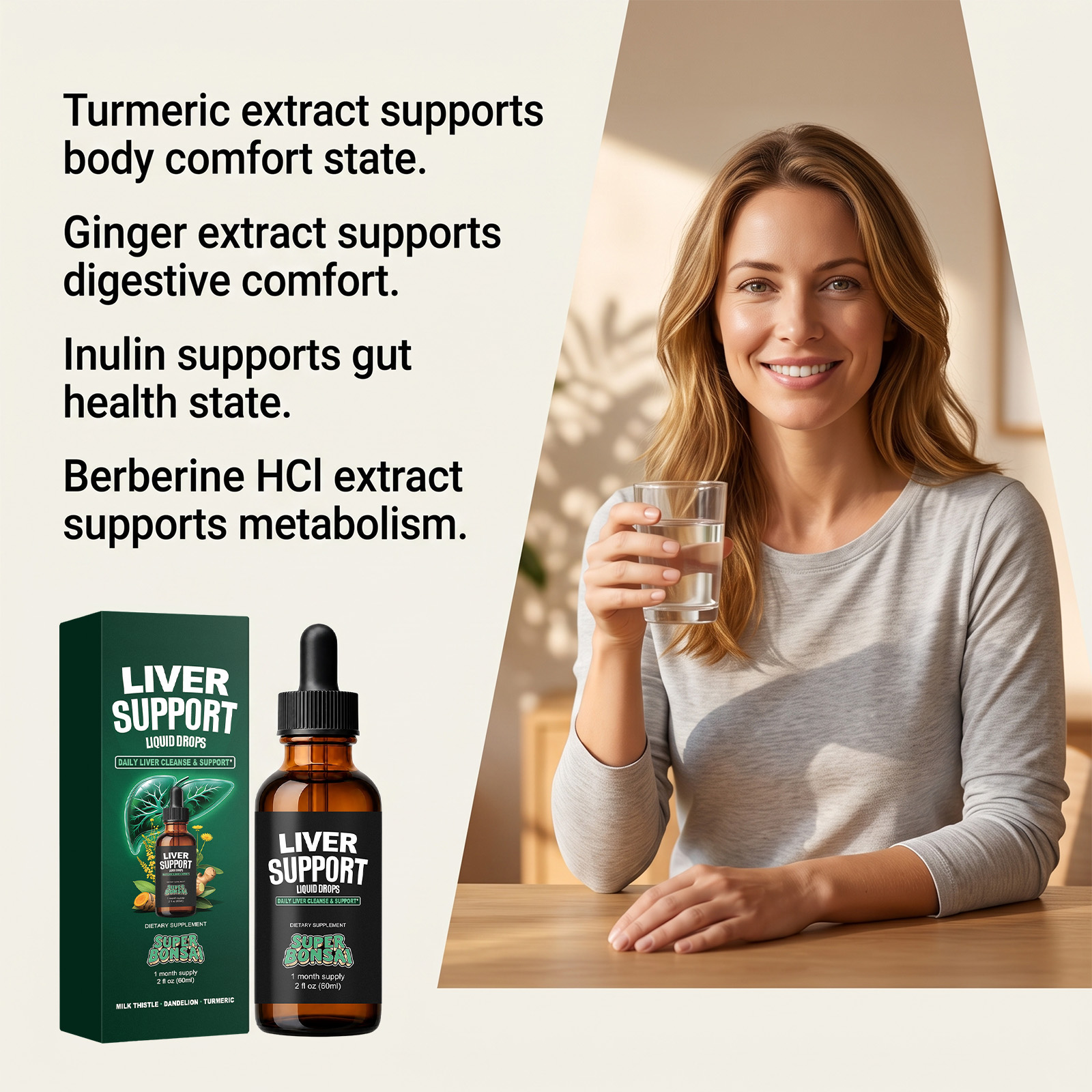 Comfort Nourish Droplets Plant Essence Herbal Dietary Supplement Body Nutrition Daily Comfort Care Liquid Drops
