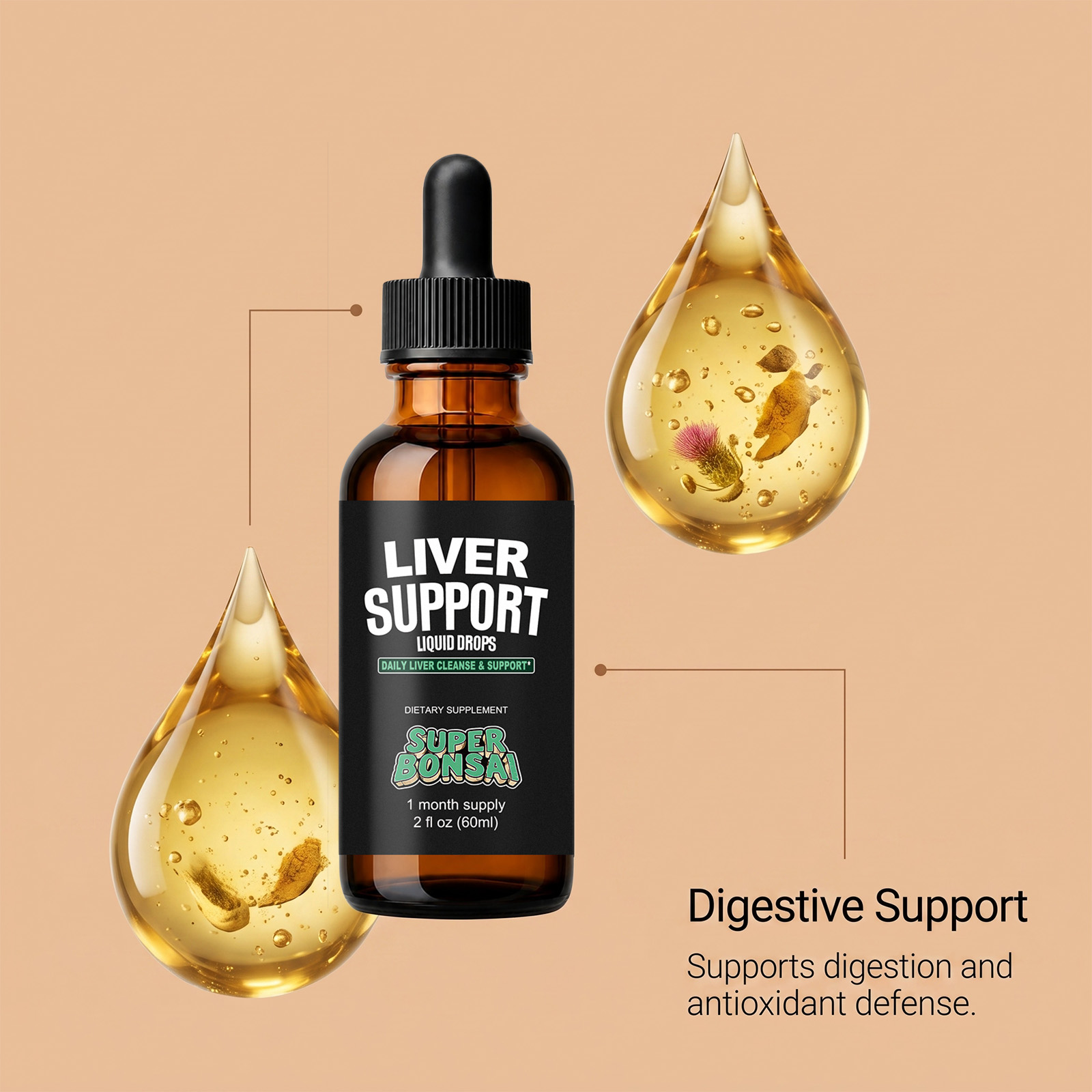 Comfort Nourish Droplets Plant Essence Herbal Dietary Supplement Body Nutrition Daily Comfort Care Liquid Drops