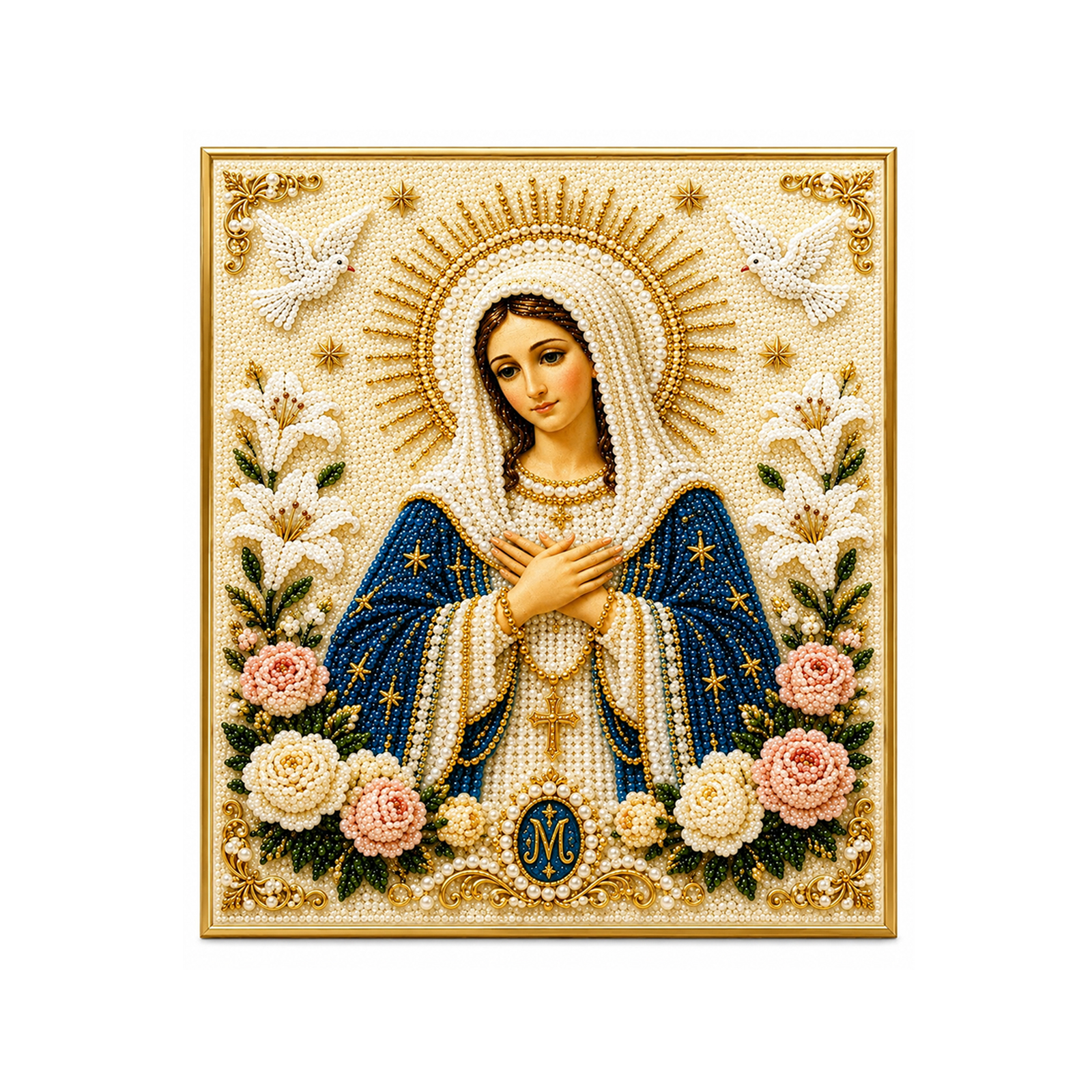 (Sacred Heart Of Jesus) Christmas Diy Art Set Creative Gift Festival Atmosphere Home Diamond Sticker Ornament