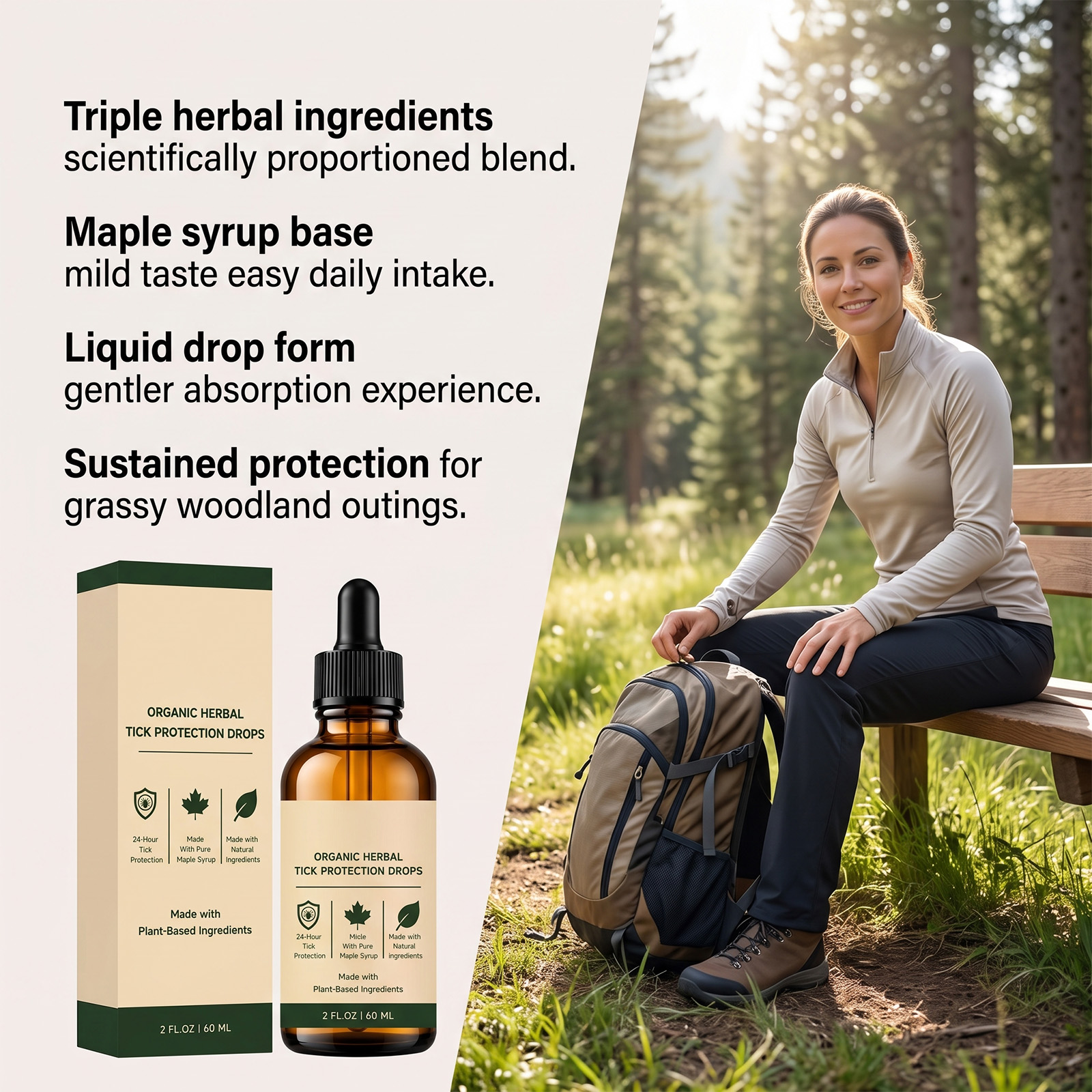 Outdoor Plant Extract Care Drop Mild Formula Outdoor Exploration Skin Protection Daily Body Care Droplets