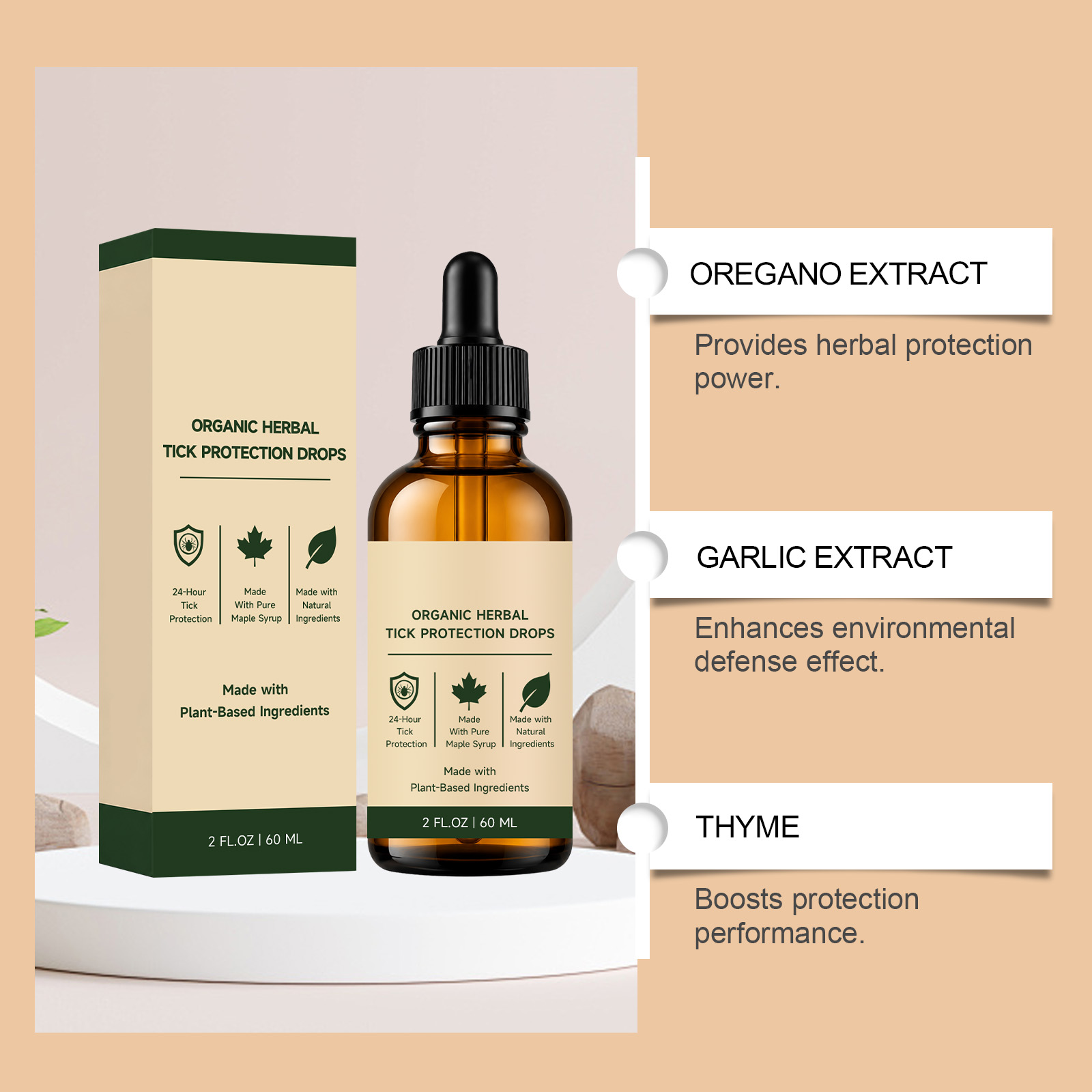 Outdoor Plant Extract Care Drop Mild Formula Outdoor Exploration Skin Protection Daily Body Care Droplets