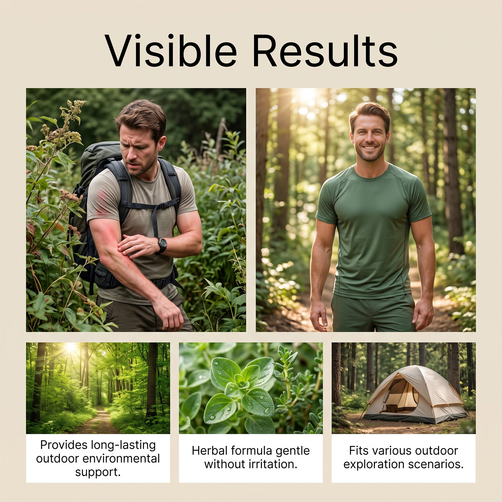 Outdoor Plant Extract Care Drop Mild Formula Outdoor Exploration Skin Protection Daily Body Care Droplets