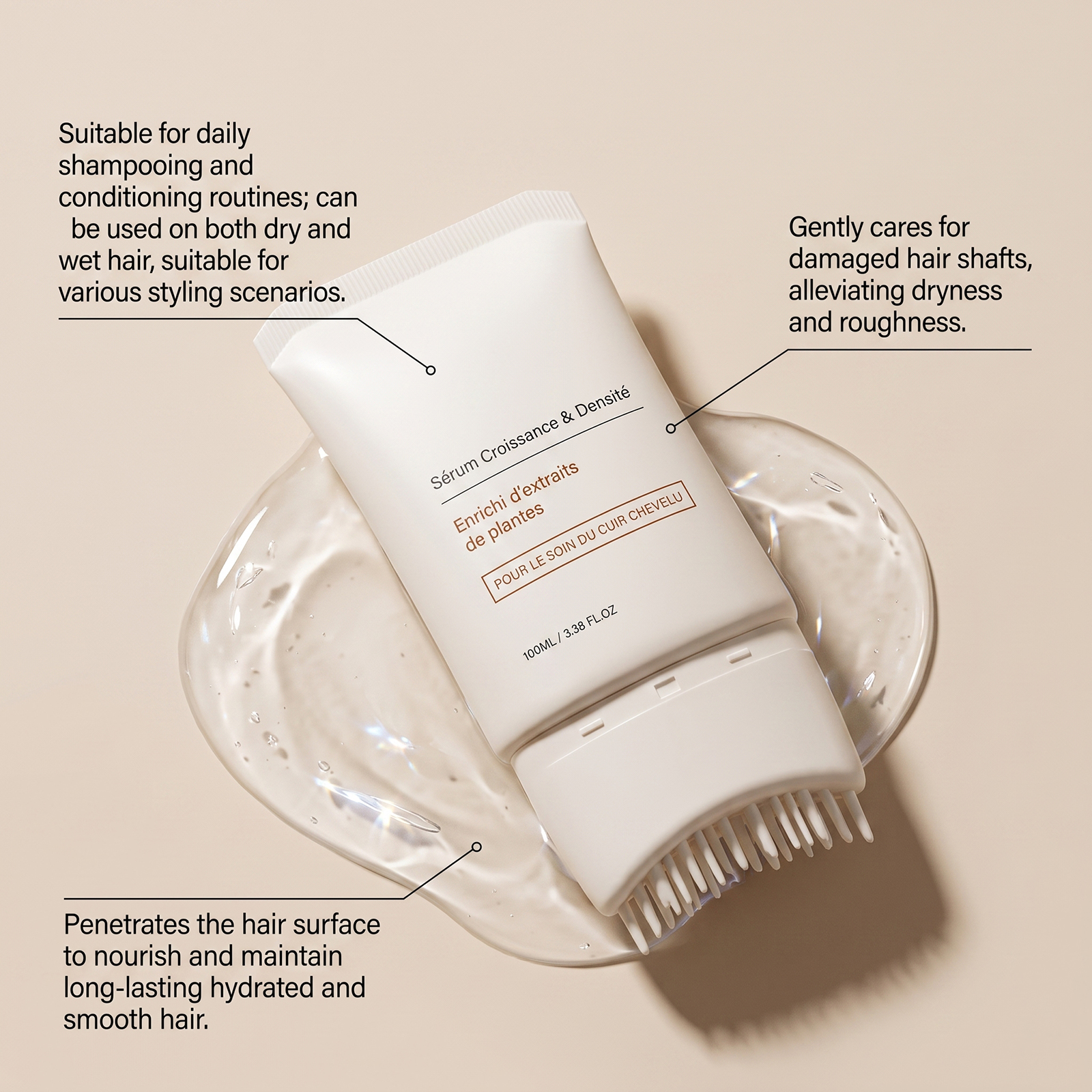 Hair Care Essence Daily Moisturizing Softening Hair Refreshing Absorbent Fluffy Hair Care Liquid