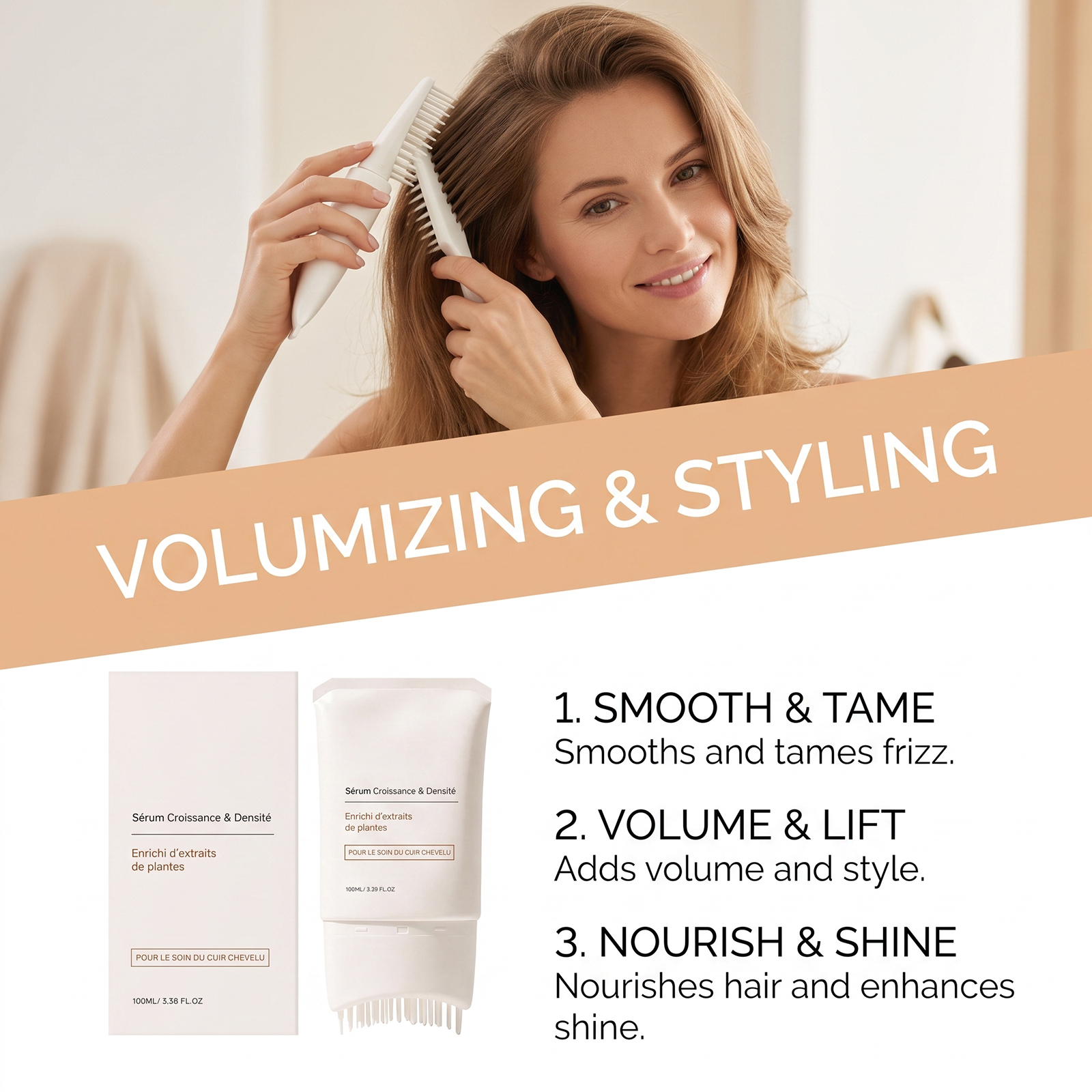 Hair Care Essence Daily Moisturizing Softening Hair Refreshing Absorbent Fluffy Hair Care Liquid