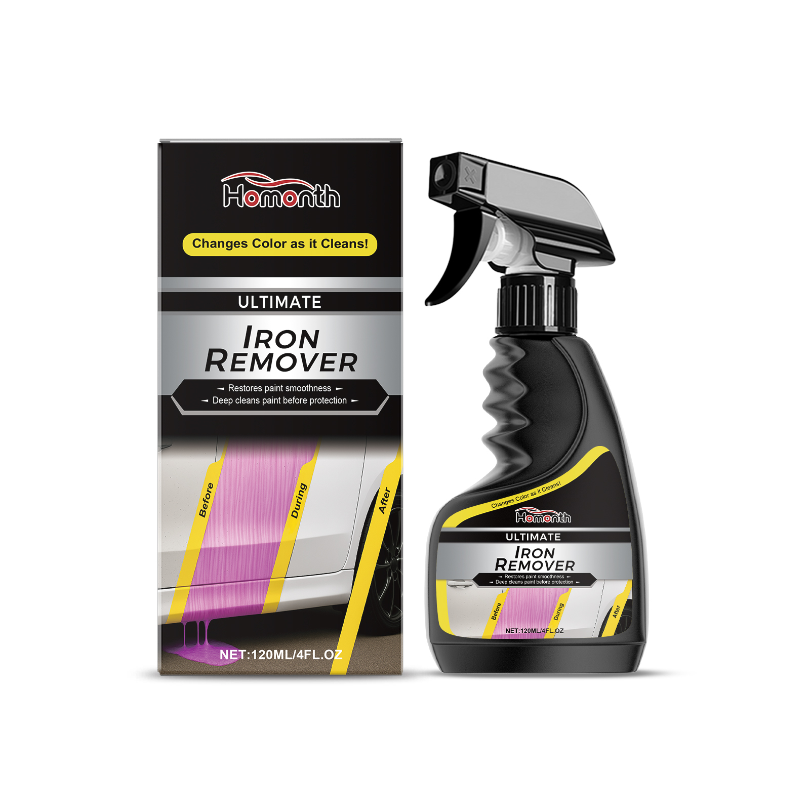 Car Rust Remover Clean Decontaminate Bright Cleaner For Car Wheel Metal Surface