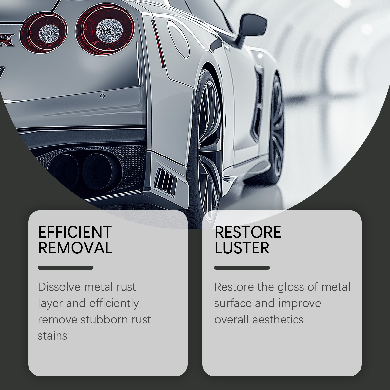 Car Rust Remover Clean Decontaminate Bright Cleaner For Car Wheel Metal Surface