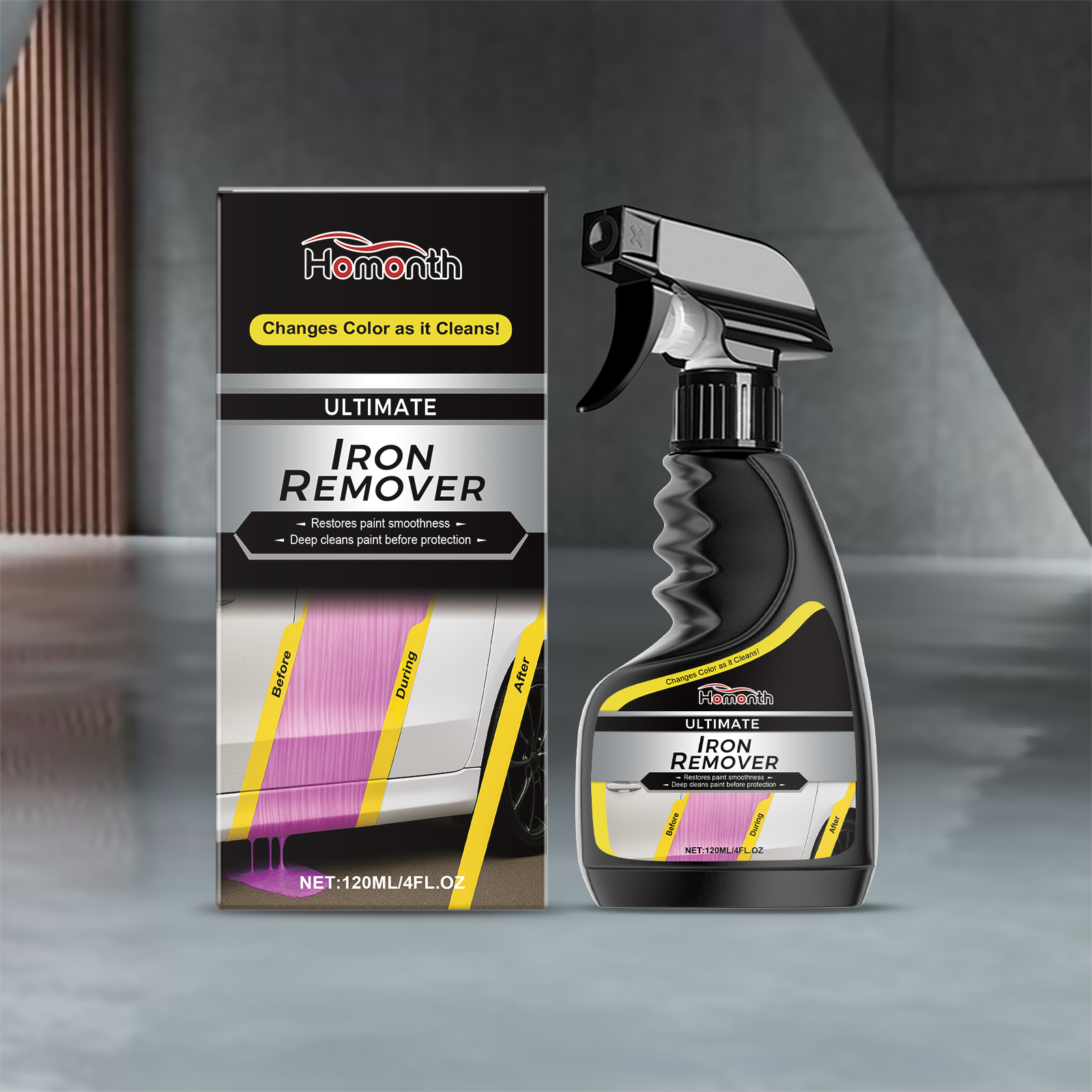 Car Rust Remover Clean Decontaminate Bright Cleaner For Car Wheel Metal Surface