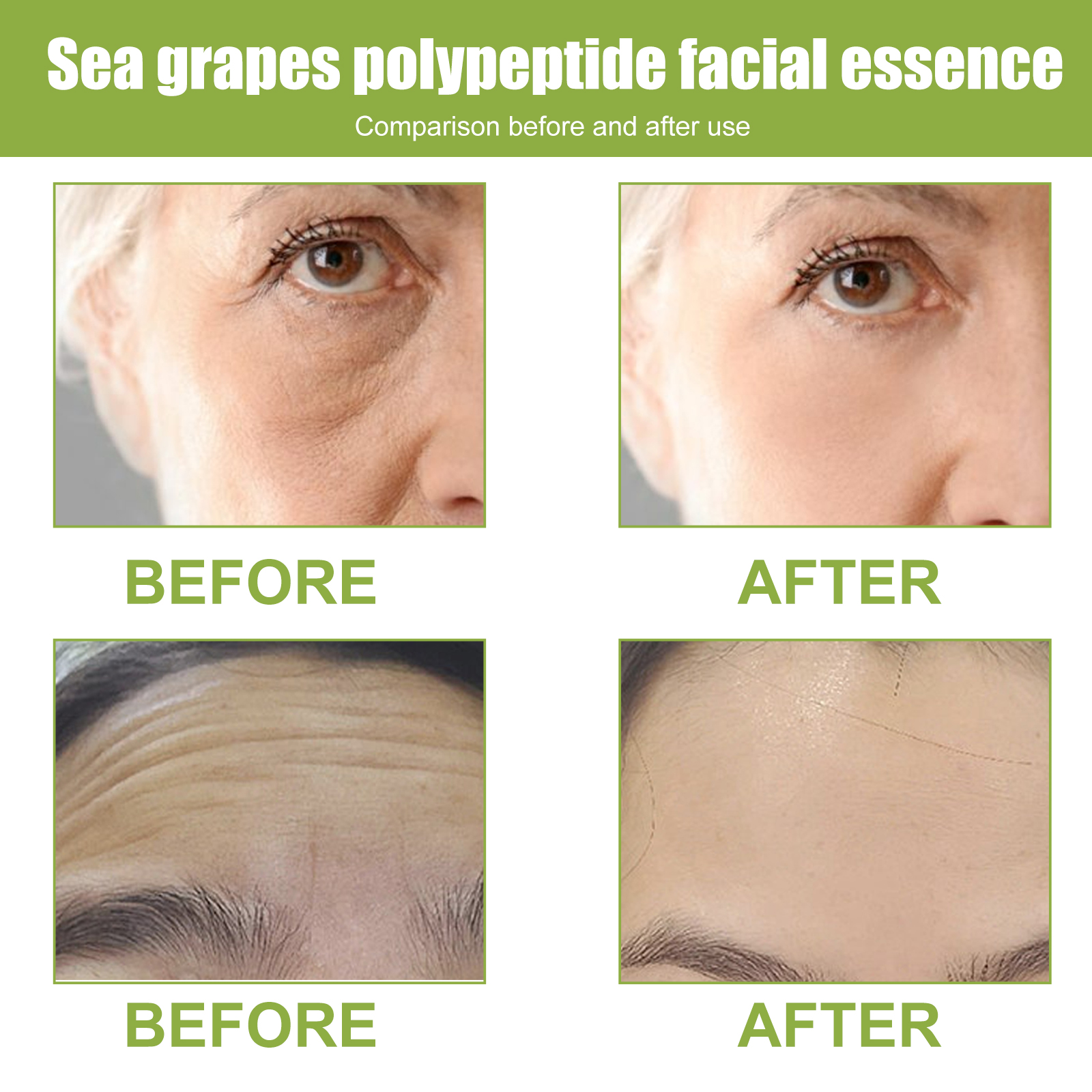 Sea Grape Polypeptide Essence Liquid Mildly Nourishes Facial Skin Hydrates Moisturizes Softens Refreshes