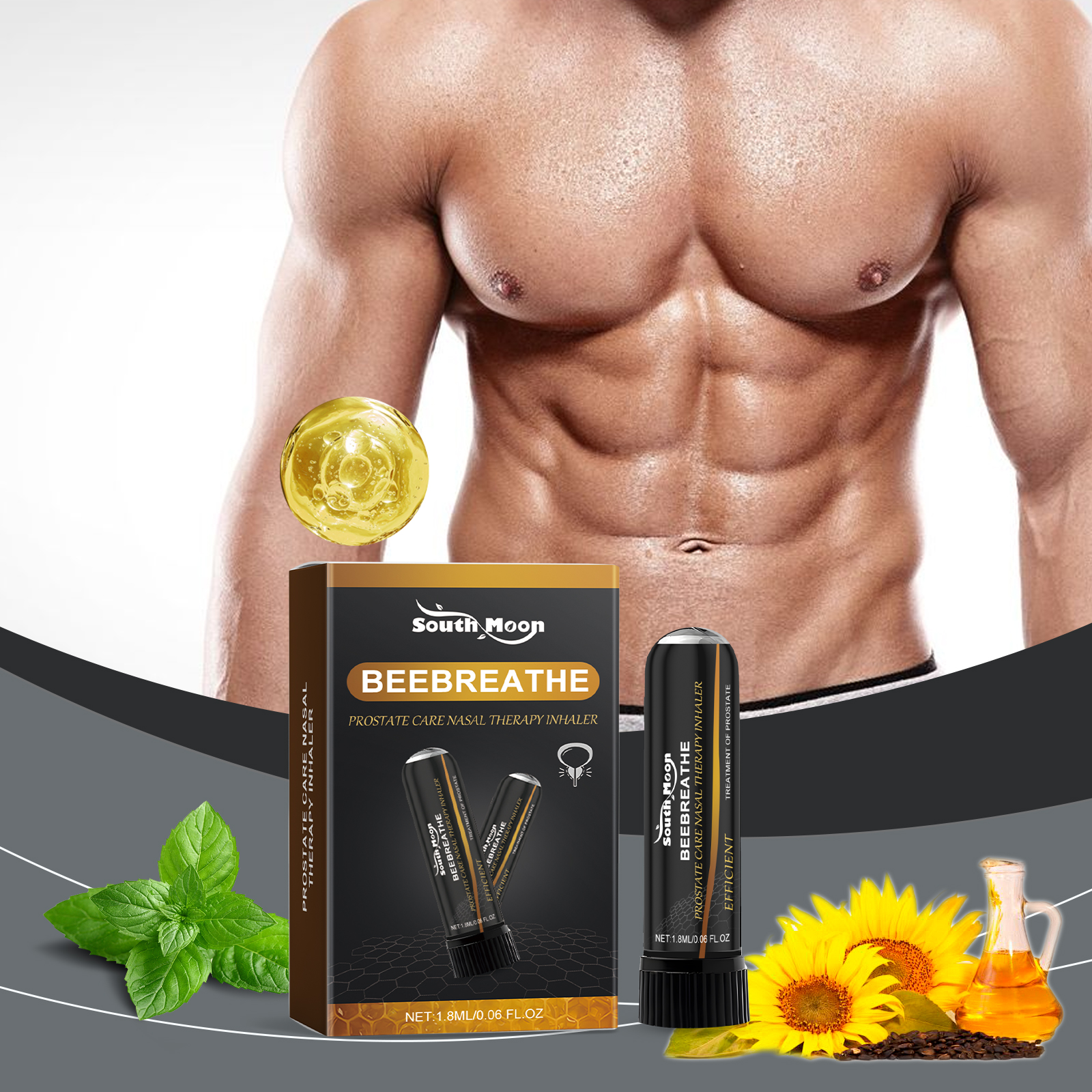 Male Body Care Inhaler Ease Discomfort Boost Vitality Gentle Care For Men Daily Maintenance