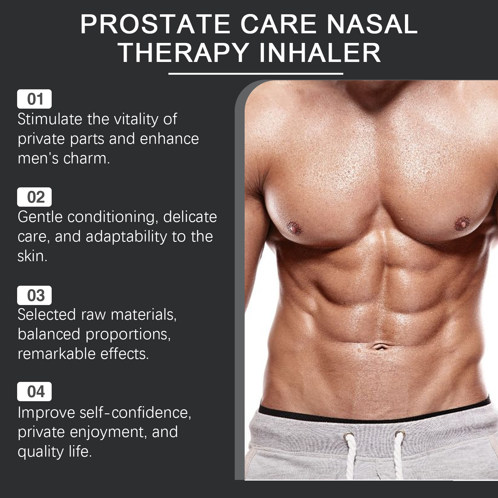 Male Body Care Inhaler Ease Discomfort Boost Vitality Gentle Care For Men Daily Maintenance