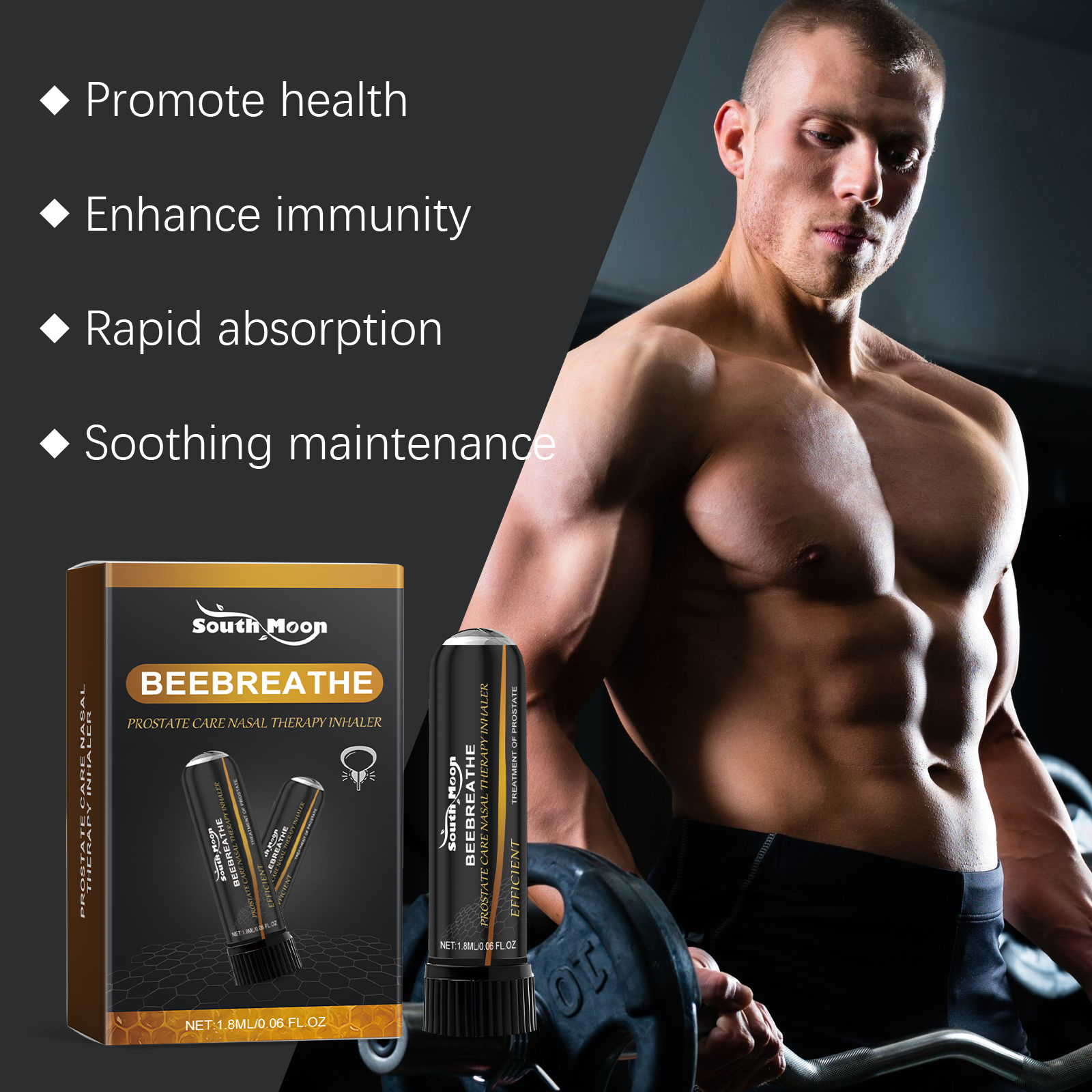 Male Body Care Inhaler Ease Discomfort Boost Vitality Gentle Care For Men Daily Maintenance