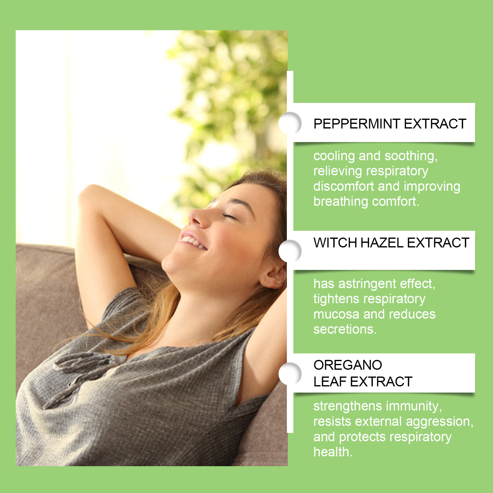 Herbal Nasal Spray Soothing Congestion Relief Breath Freshening Cooling Comfort Daily Nasal Care