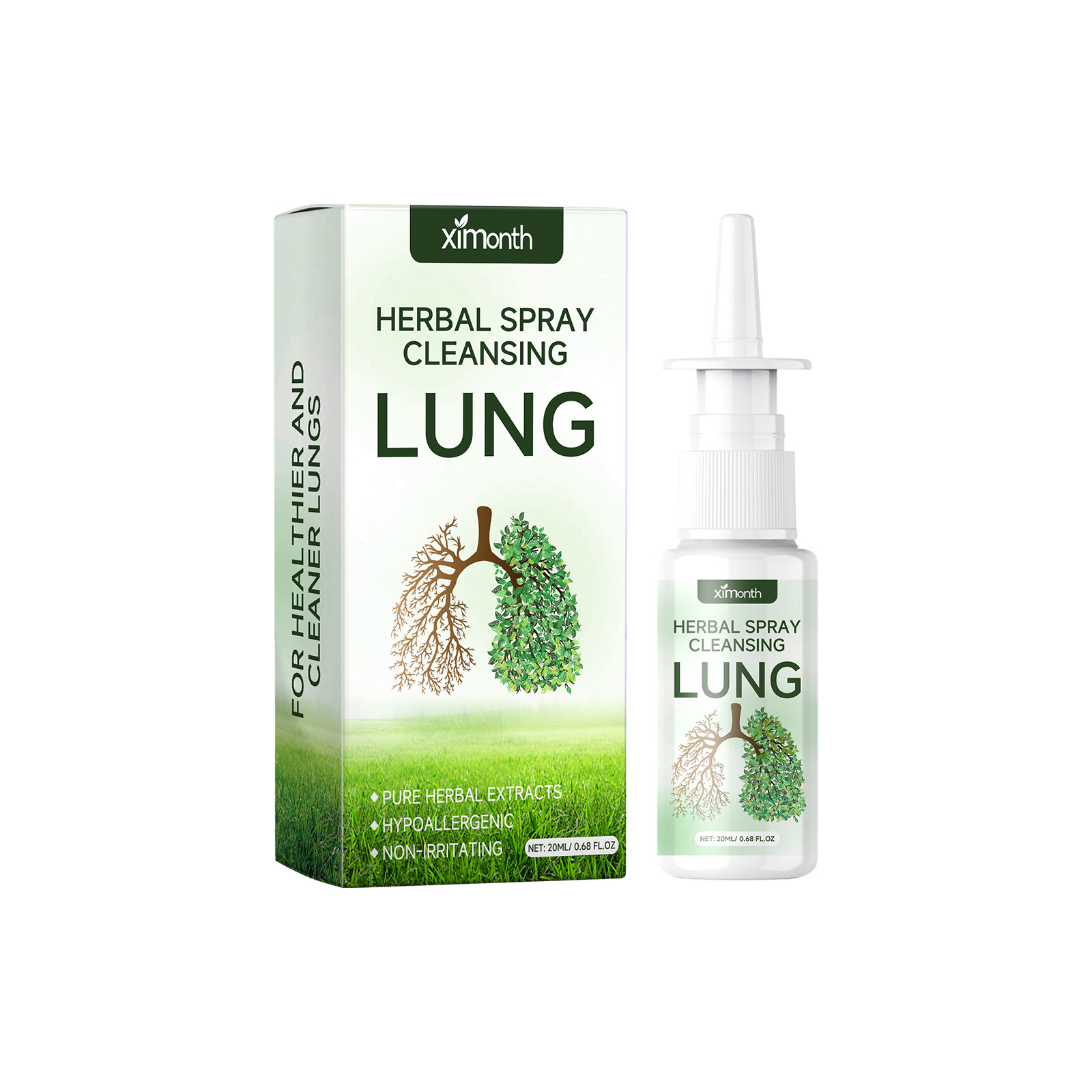 Herbal Nasal Spray Soothing Congestion Relief Breath Freshening Cooling Comfort Daily Nasal Care