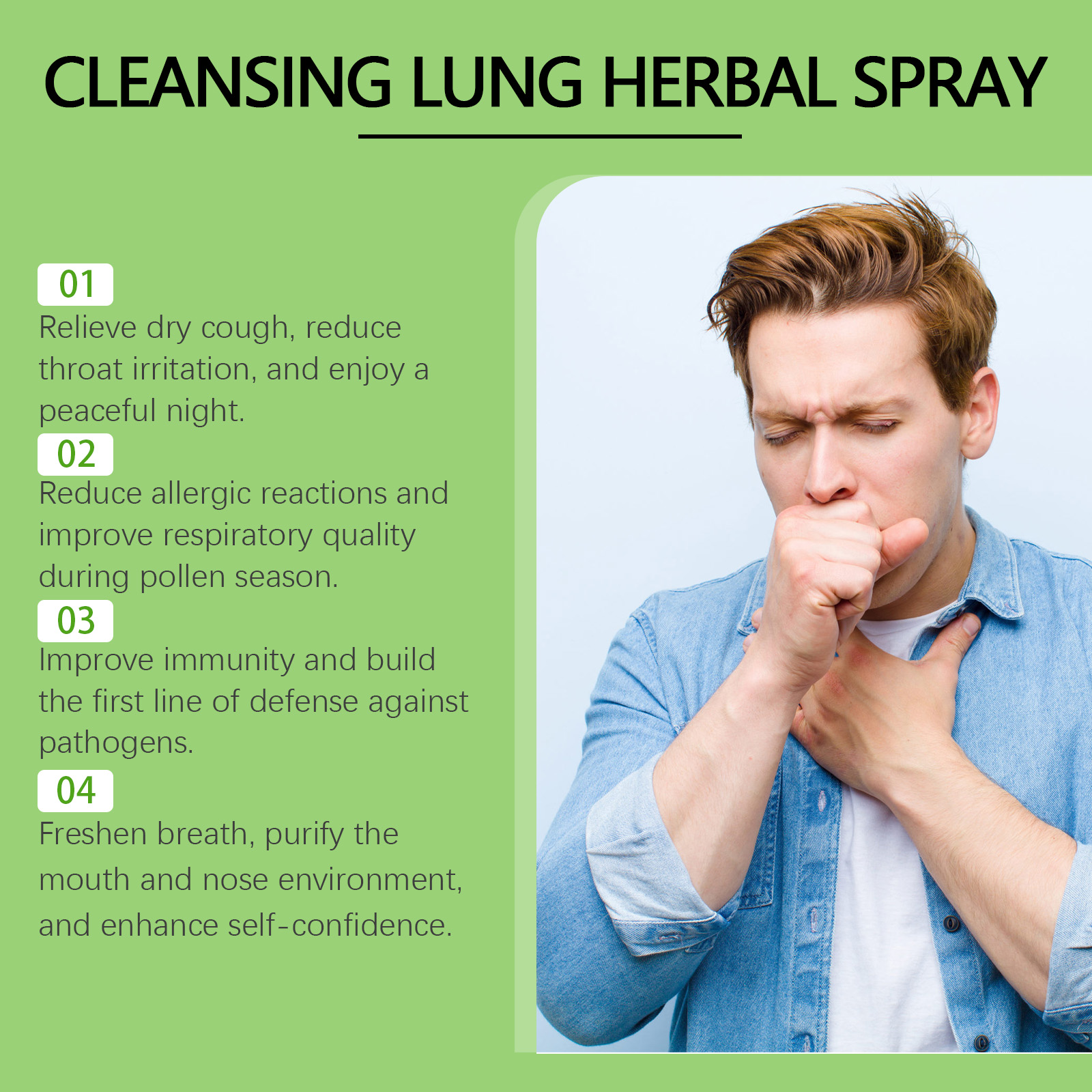 Herbal Nasal Spray Soothing Congestion Relief Breath Freshening Cooling Comfort Daily Nasal Care