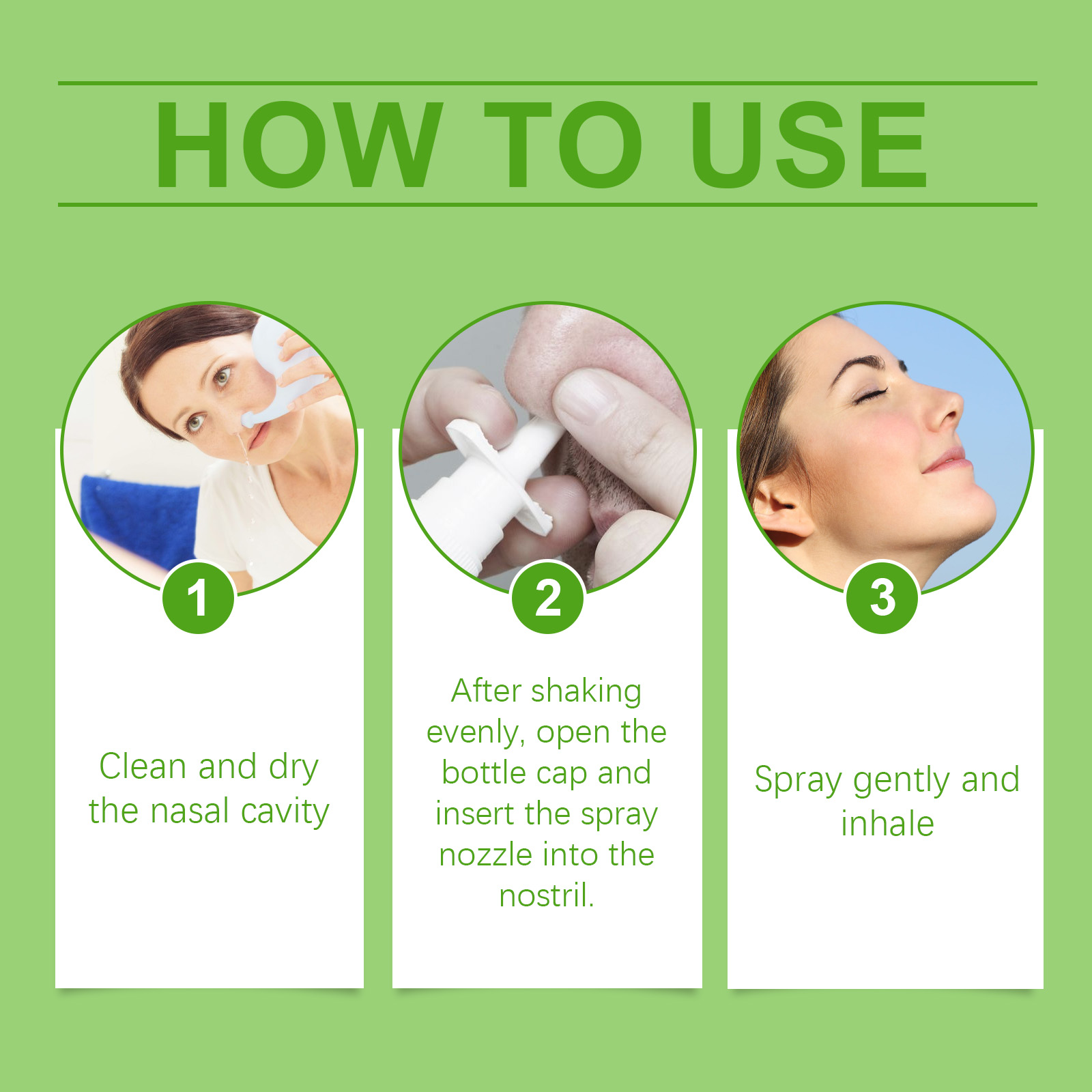 Herbal Nasal Spray Soothing Congestion Relief Breath Freshening Cooling Comfort Daily Nasal Care