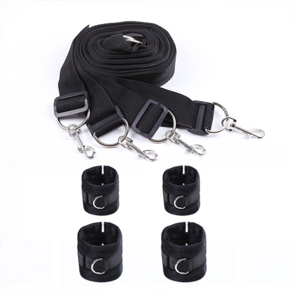 Under Bed Restraint System Bondage Strap Rope Cuffs Adult Kit BDSM Sex Toy