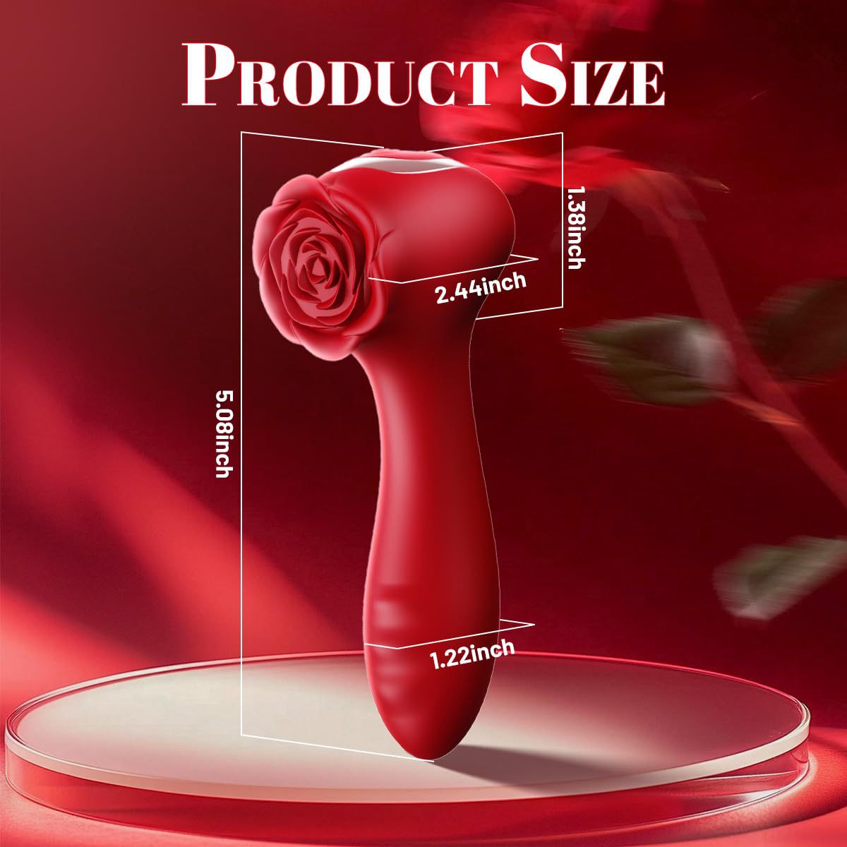 Vibrator Massagers Insertable Dildo Small Rotating Bead Wand Adult Sex Toy 3 In 1 Rose Vibrating Wand Clitoral Stimulator Sex Toys for Women