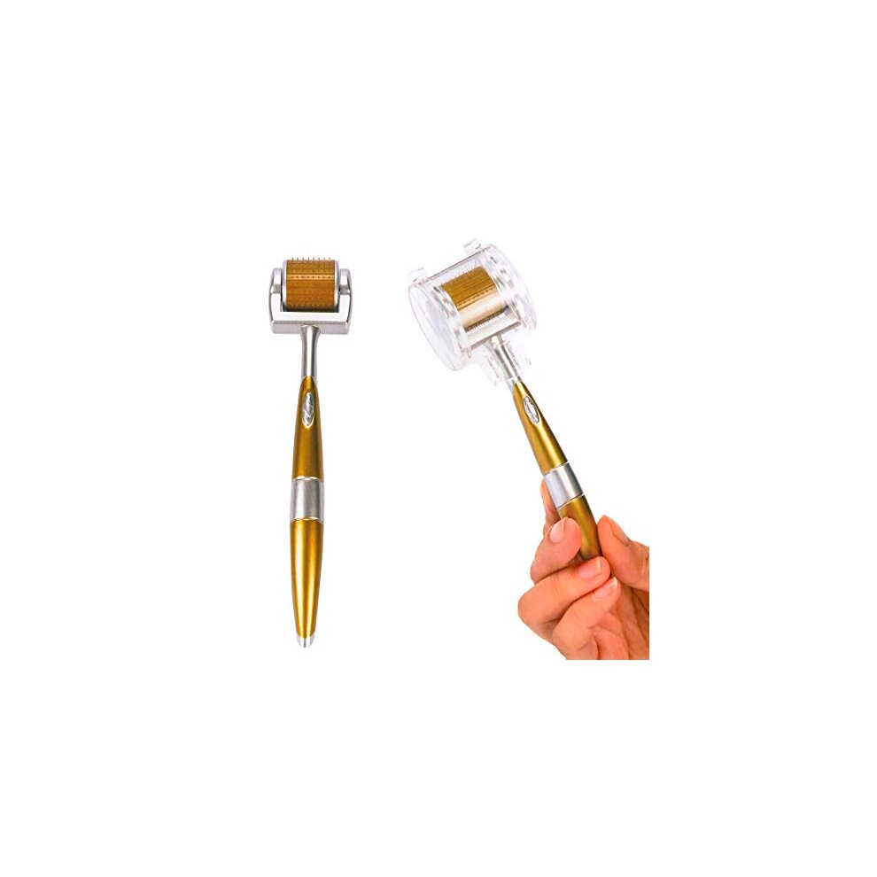 ZGTS Derma Roller Micro Needle - 0.25MM 192 Needle Titanium Luxury Roller - FDA Approved