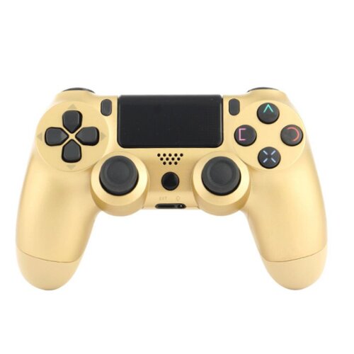 (Gold) Wireless Game Controller Gamepad Bluetooth For PS4 Black Joystick DualShock 4