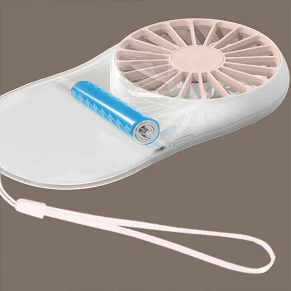 (pink) Electric Rechargeable Portable Small Summer Air Cooler Mini Fan USB