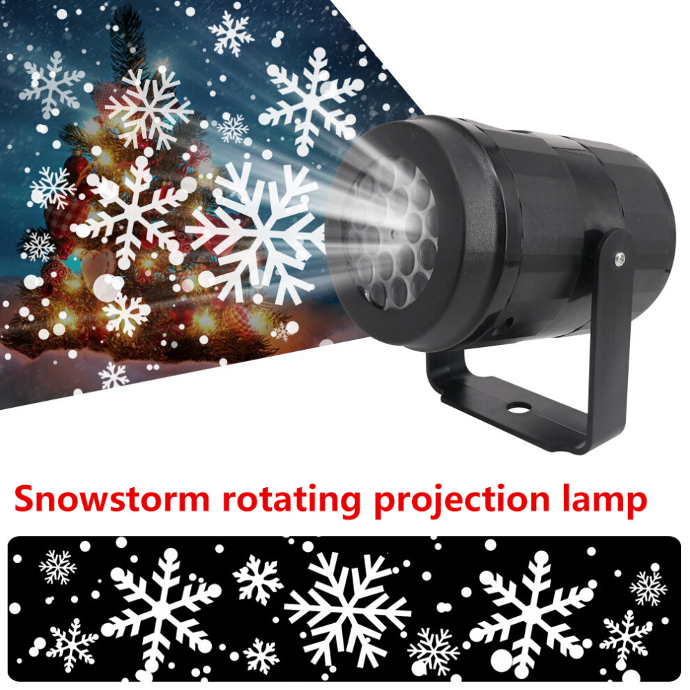 LED Christmas Projector Lights Snowflake Projector Lamps for Indoor Home Wedding Halloween Xmas Party Decorations Festival Use