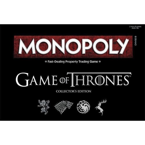 Monopoly Game of Thrones Collector Edition Family Party Game Board Game TV Series NEW Sealed 2-6 Players Gift for Fans