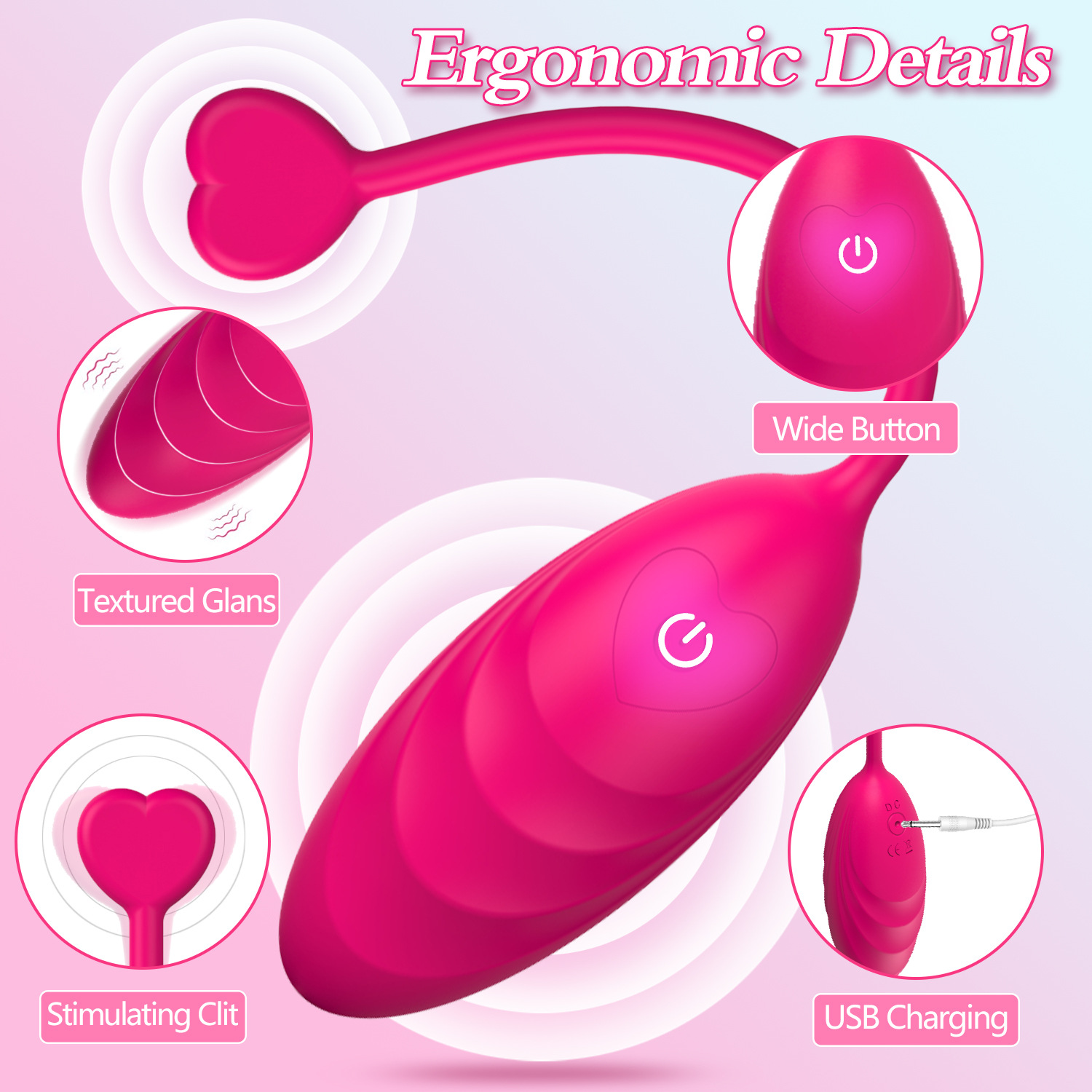 Vibrating Eggs Massager Clitoral Stimulator Bullet Vibrator Love Balls Adult Sex Toys G-Spot Stimulation for Women Wearable Remote Control 10 Modes