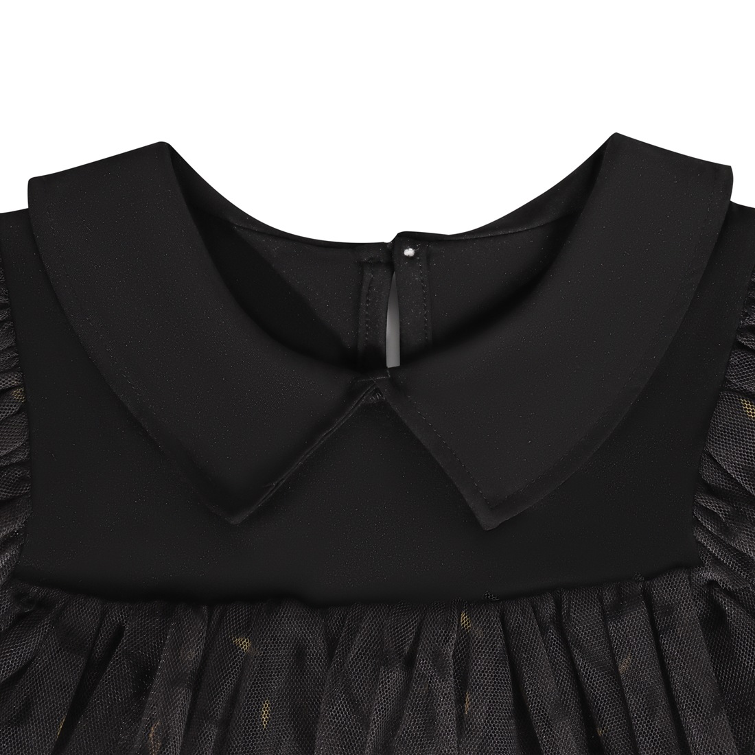 (Only Dress 3~4 Years) Wednesday Addams Costumes Dress For Girls Kids Family Halloween Cosplay Party Outfit Easter Costumes