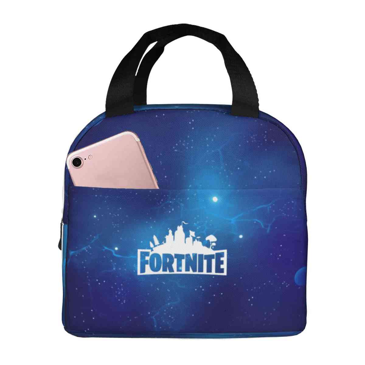 Fortnite Lunch Box Bag Children Outdoor Lunch Bag Portable Thermal Food Bag Lunch Box Bag XMAS Gift for Kids