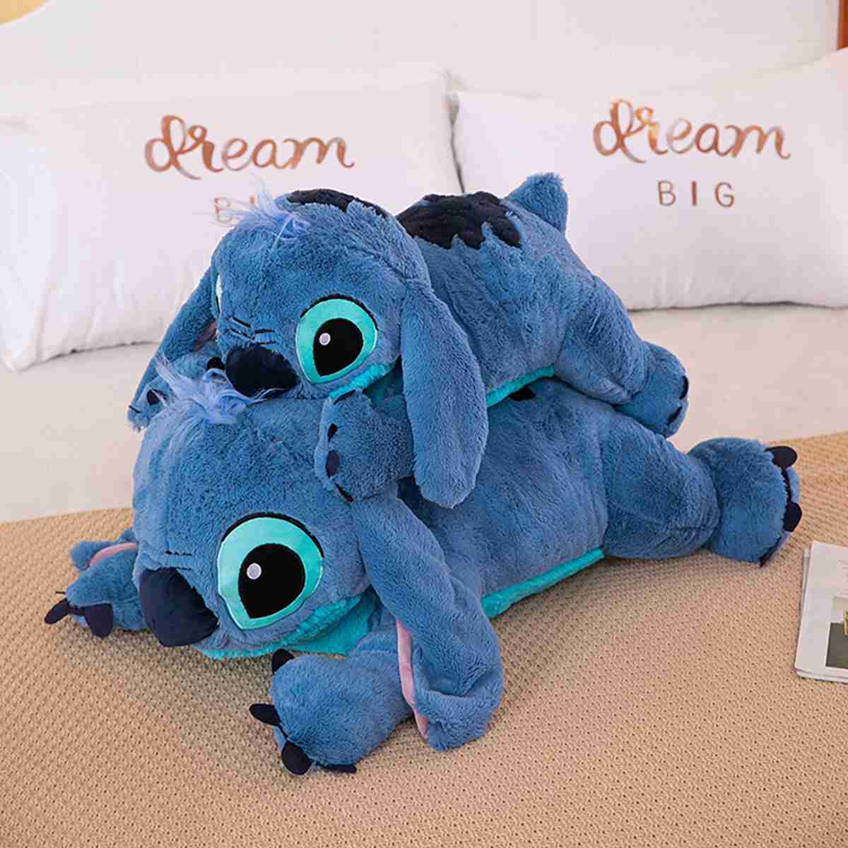 (18inch~45cm) Stitch Soft Plush Toy for Kids,Cartoon Animation Stitch, Plush Toy Series ‘Lilo and Stitch’, Big Cuddly Toy, 39inch Cushion with Childrens Birthday Party