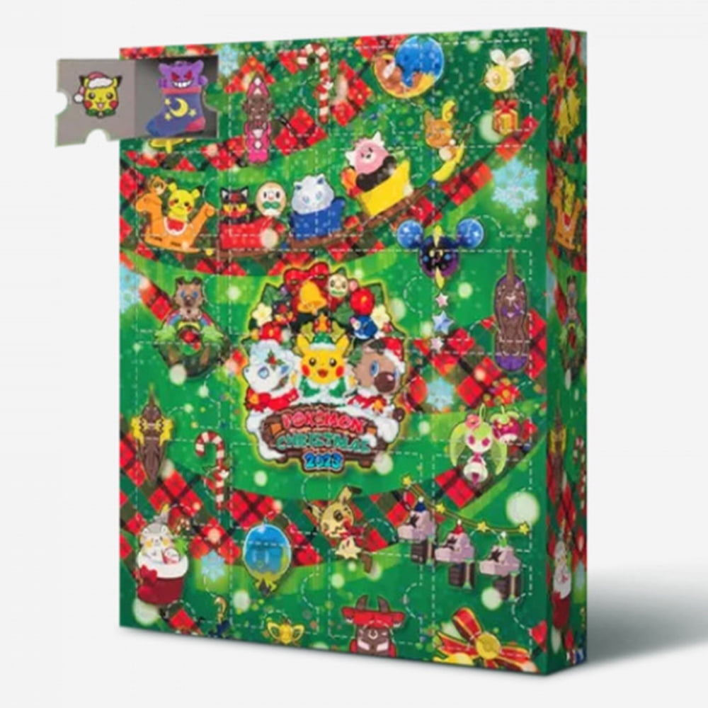Christmas Advent Calendar Play Set 24pcs Pokémon Toys 24 Days Countdown Christmas Blind Box Gift for Kids Xmas Decorations