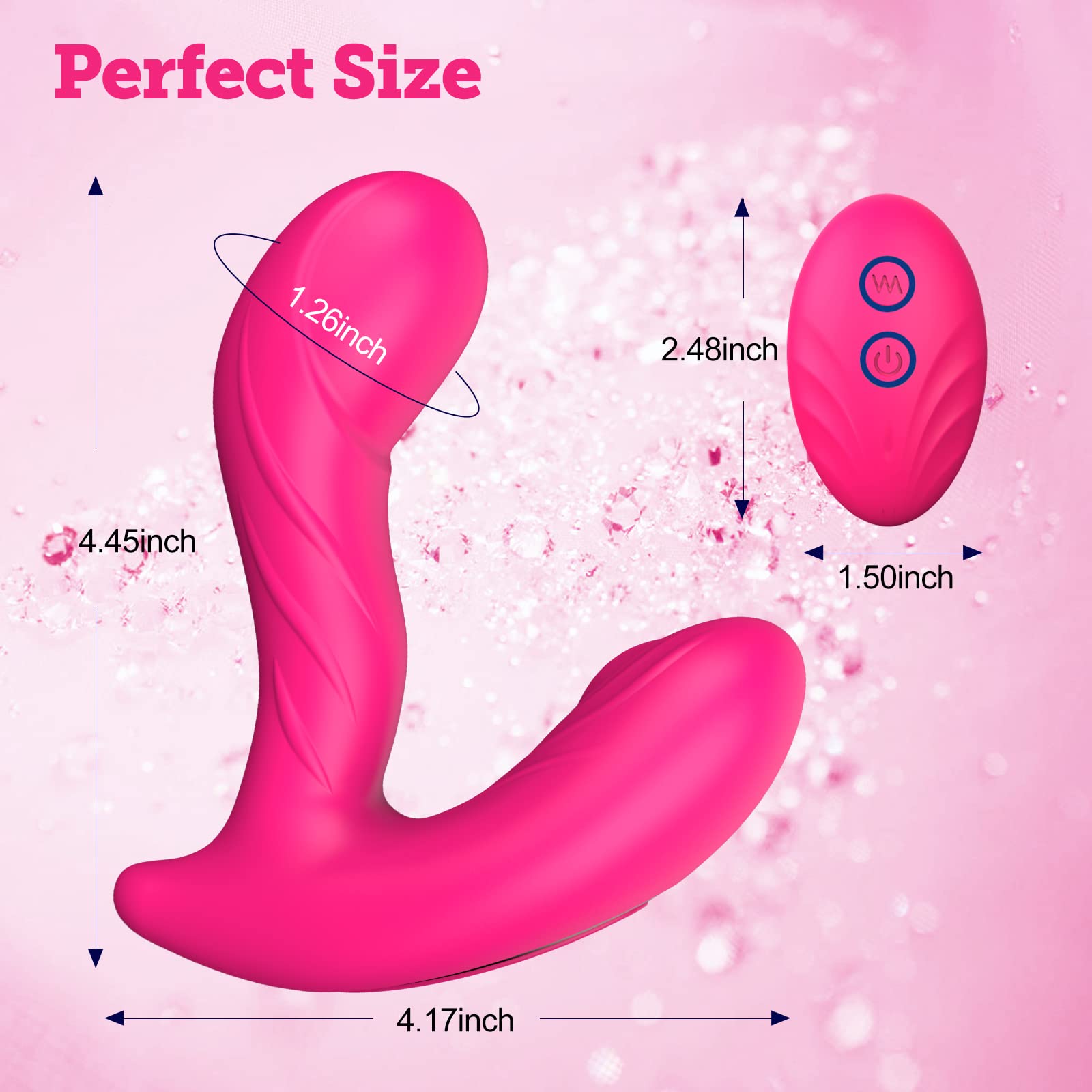 Wearable Panty Vibrator Sex Stimulator for Women Clitoral Stimulator G Spot Massager Anal Vibrator Vibrating Eggs Waterproof Adult Toy for Couples
