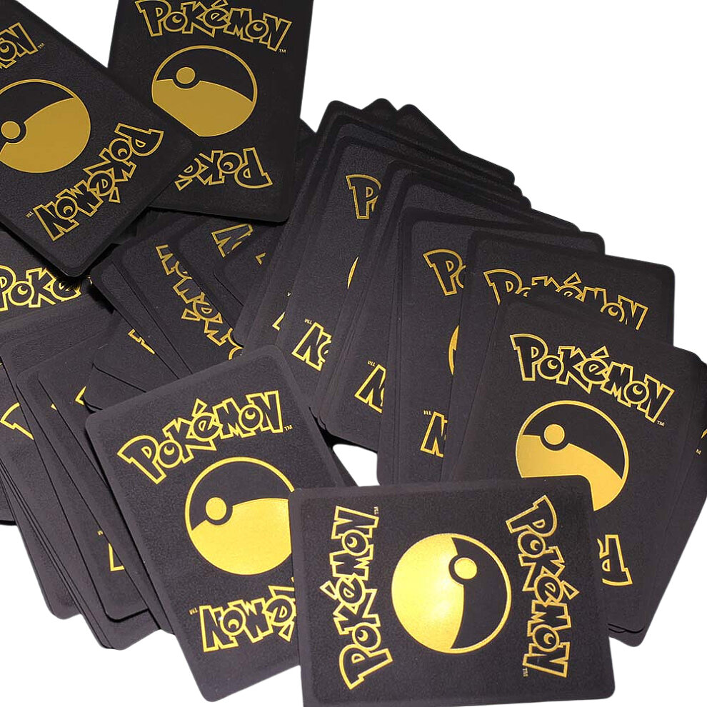 Pokemon Cards 55pcs Metal Black Vmax GX Cards Charizard Pikachu Series