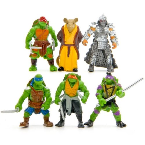 6Pcs Teenage Mutant Ninja Turtles TMNT Action Figures Collection Toys Set