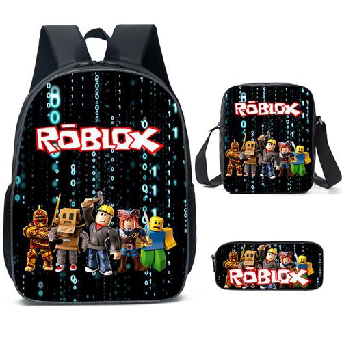 ROBLOX Game School Bag Backpack Student Casual Backpack Set