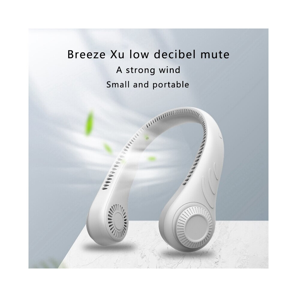Hands-Free Neck Fan Hanging Bladeless Cooling Fan USB Rechargeable