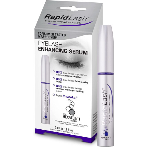 RapidLash Eyelash Enhancing Serum for Thicker, Stronger, Fuller and Longer Looking Lashes, Scientifically Inspired Conditioning and Moisturising Formula for Visible Results, 3ml