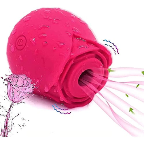 Rose For Women Mini Massager Stress Relief 10 Modes