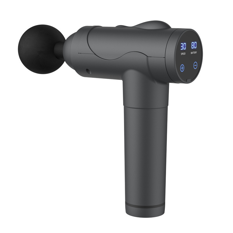 Massage Gun Deep Tissue Portable Muscle Massage Device with Massage Heads 2024 Massager 30 Speeds with LCD Touch Screen, Featuring Quiet Glide Technology Powerful Cordless Percussion