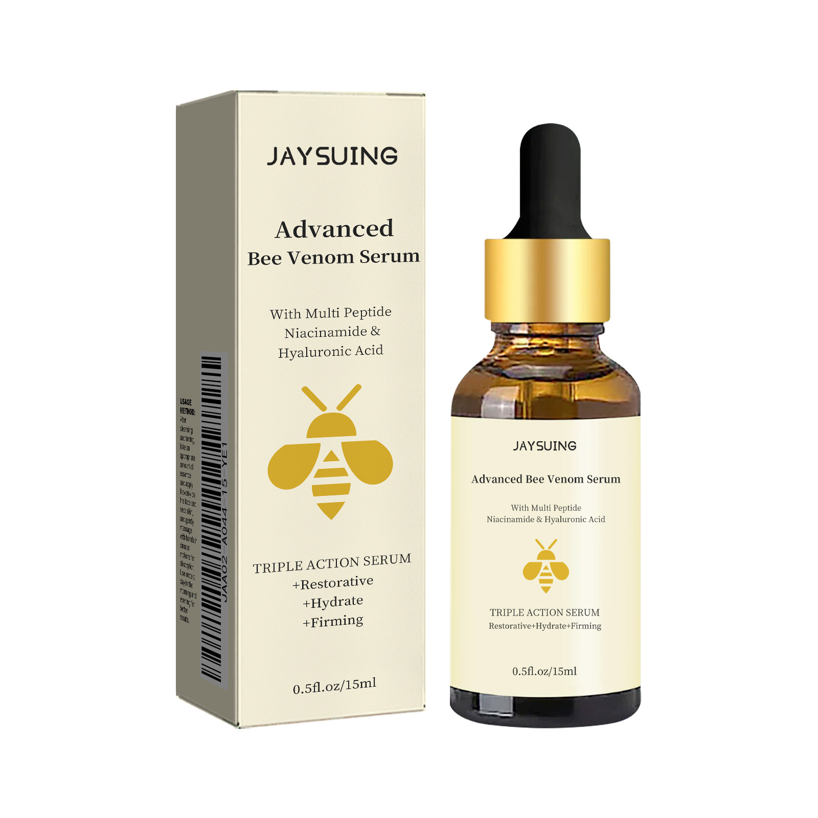 Bee Venom Serum Anti Wrinkle Essence Lightens Fine Lines Wrinkle Lines Dullness Nourishes and Firms Skin Moisturize Tighten Facial Skin Care