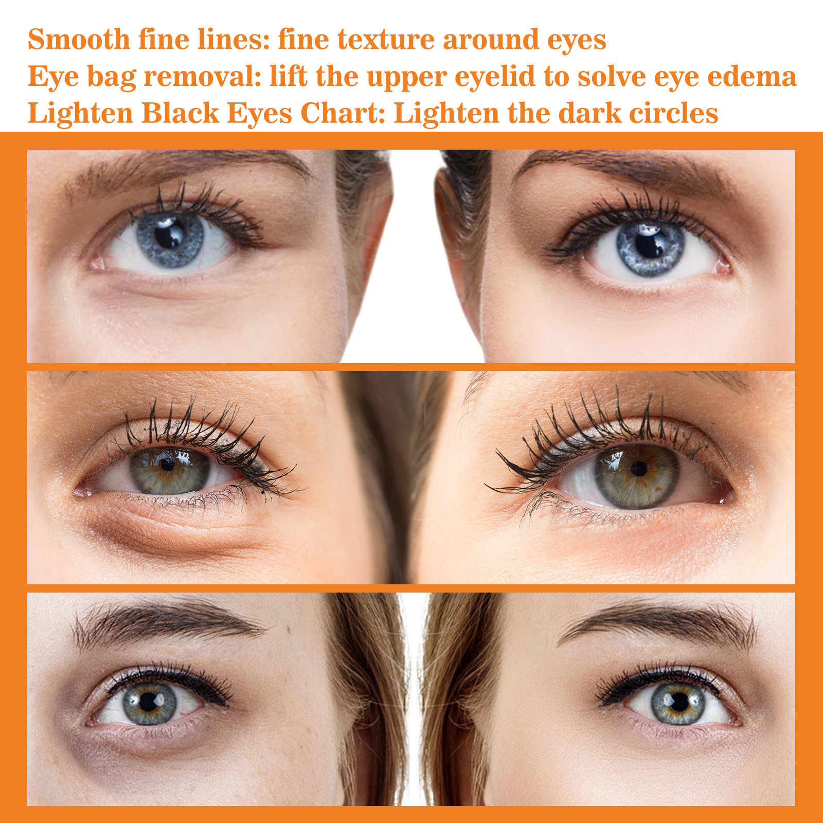 (1 PC) Firming Eye Cream Fades Fine Lines Reduce Bags Anti Dark Circles Wrinkle Remove Puffiness Tumeric Vitamin C Booster Eye Care Cream Nourishing Moisturize