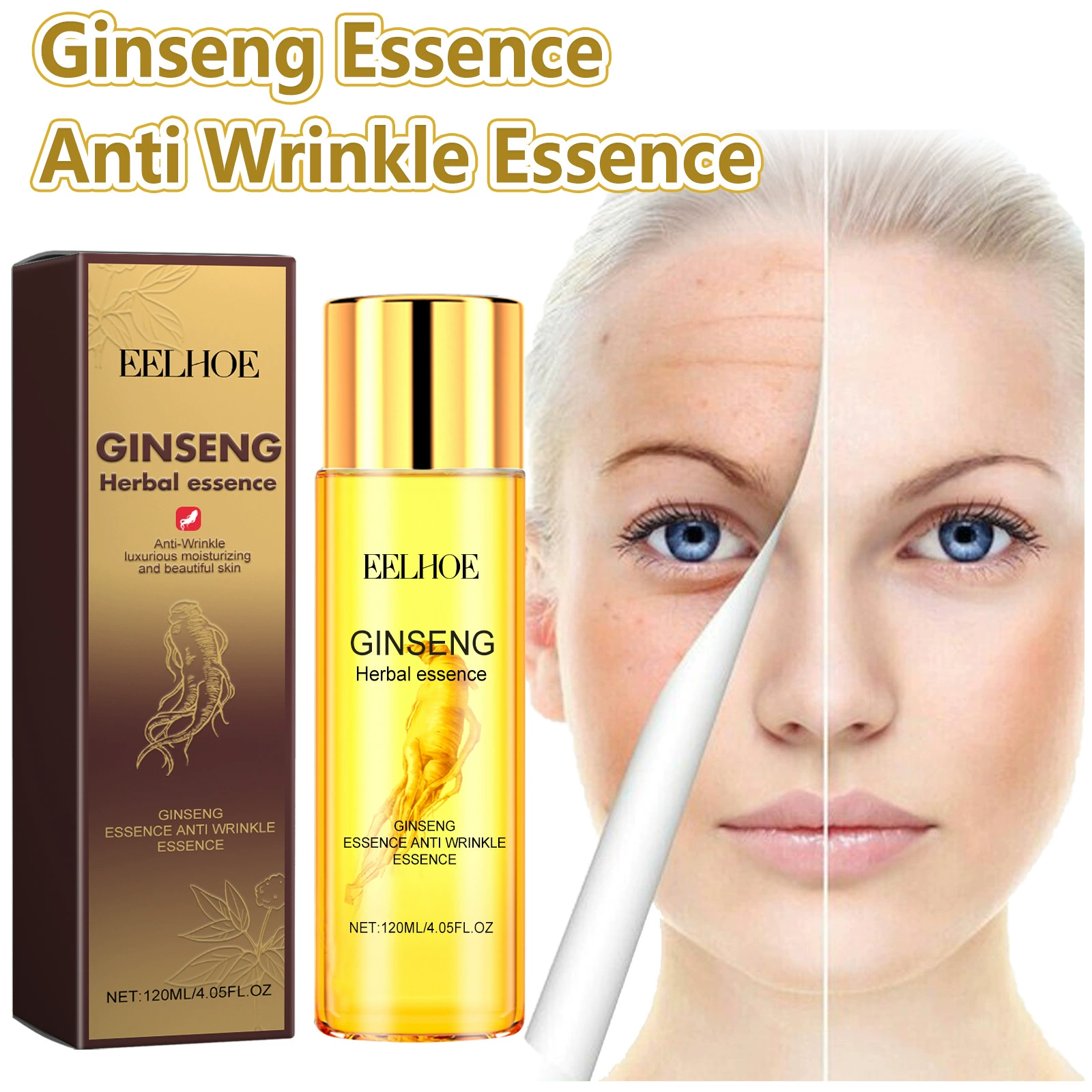 Ginseng Facial Toner Deep Hydration Moisturizing Facial Serum for Skin Care