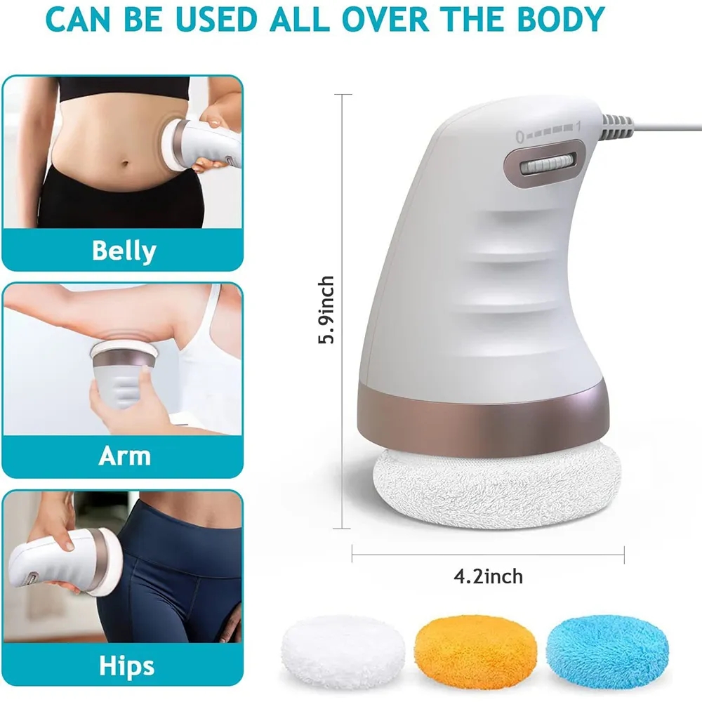 Cellulite Massager Body Slim Sculpting Machine Handheld Electric Massage Fat Burner Skin Tightening For Belly Waist Butt Arms Legs Multi Function