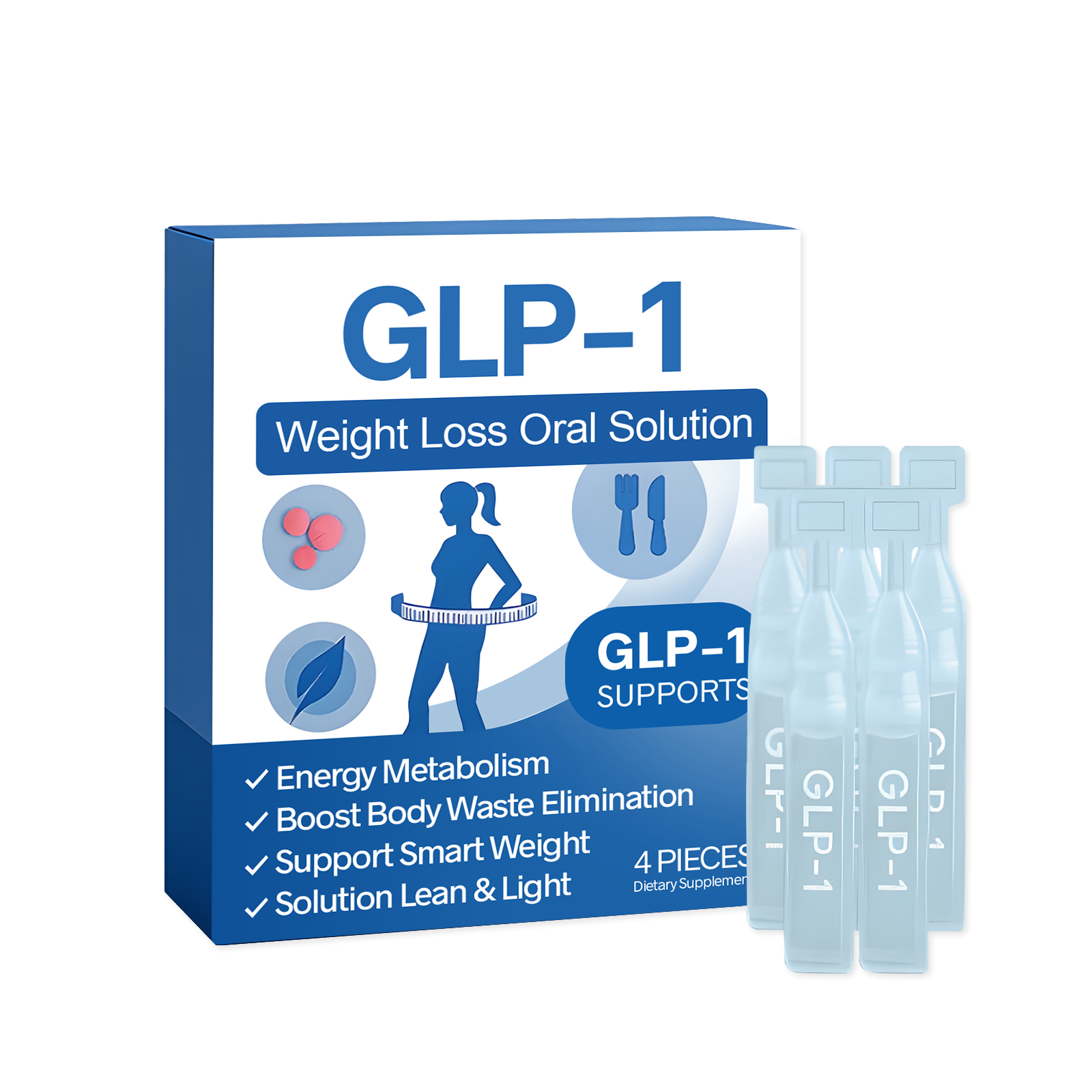 Weight Loss Oral Solution for Body Care Ideal Body Shaping Tighter Skin and Toned Curves Slimming Gut and Metabolic Health Boost Body Waste Elimination