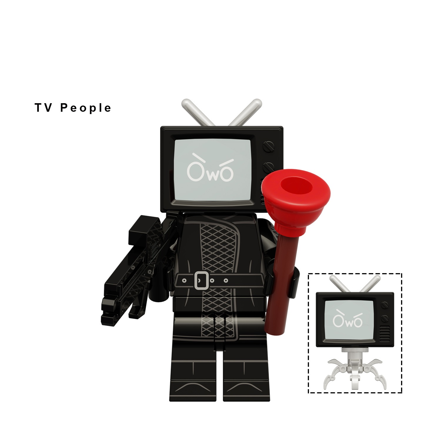 Toilet Men Speaker Shape Mini Figures Toys Collection Series Building Blocks Set Encourage Imaginative Play Gift Choice For Kids