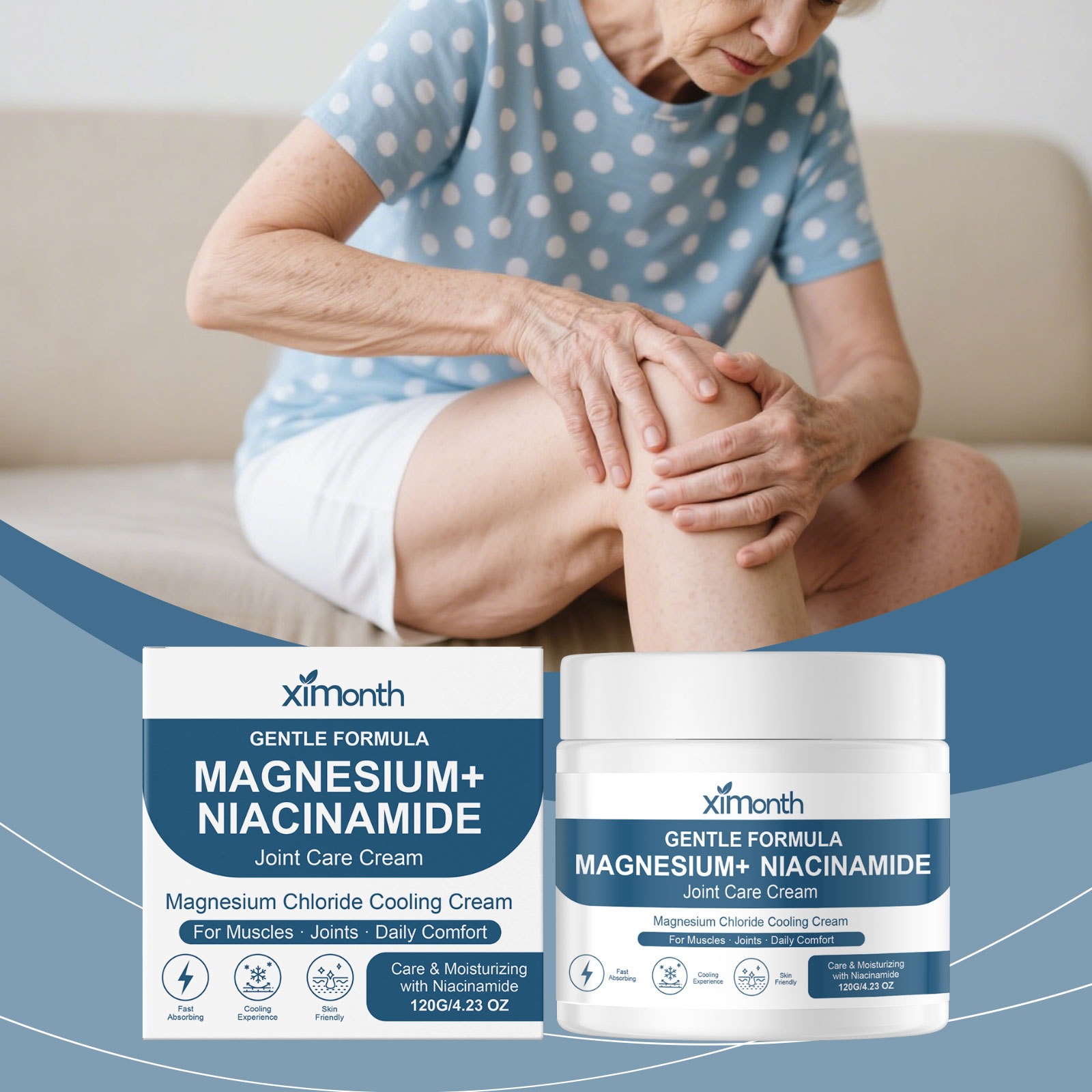 Hand Foot Joint Care Cream Mild Moisturising Massage for Daily Skin Comfort Natural