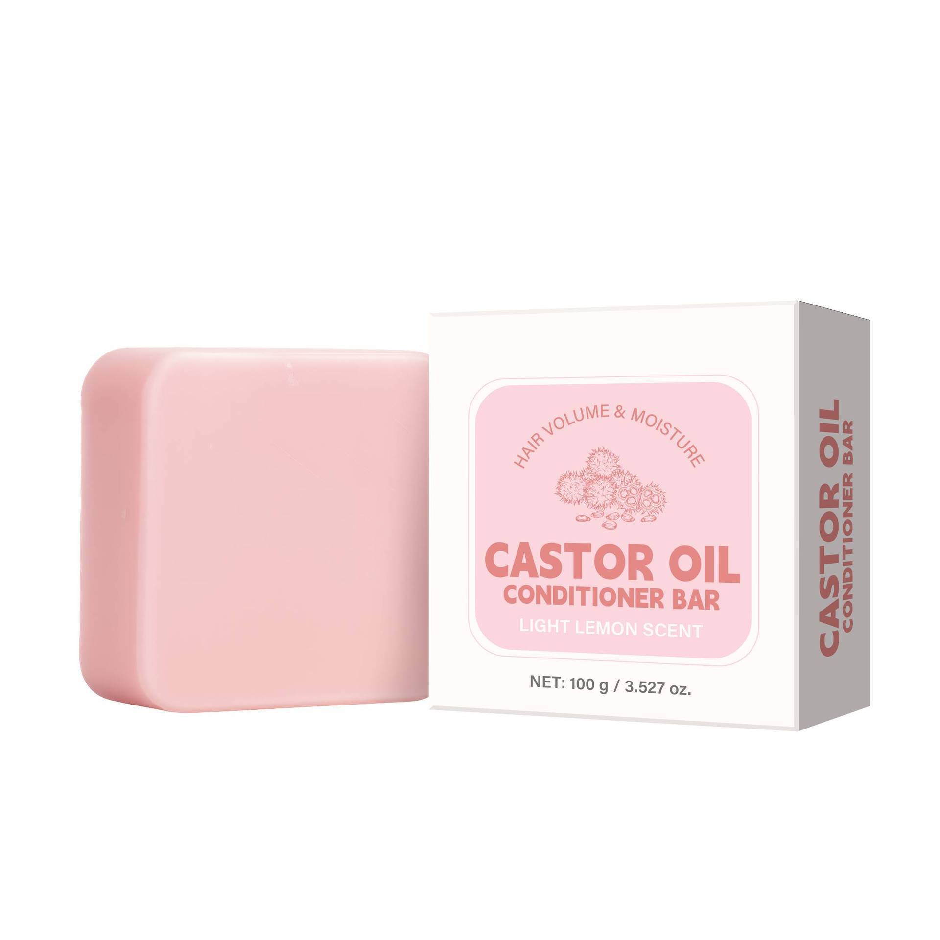 Castor Oil Hair Conditioner Bar Nourishing Smoothing For Dry Damaged Hair Daily Shampoo Alternative 100g