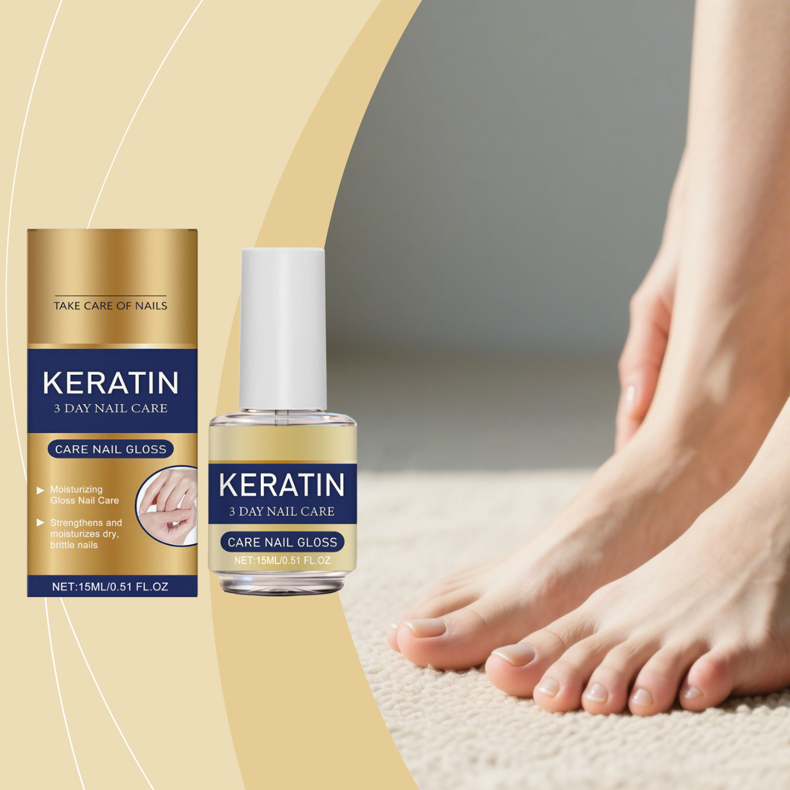 Nourishing Nail Care Oil Mild Ingredient Moisturizing Glossy Hand Foot Nail Smooth Nail Surface Care Essence Liquid